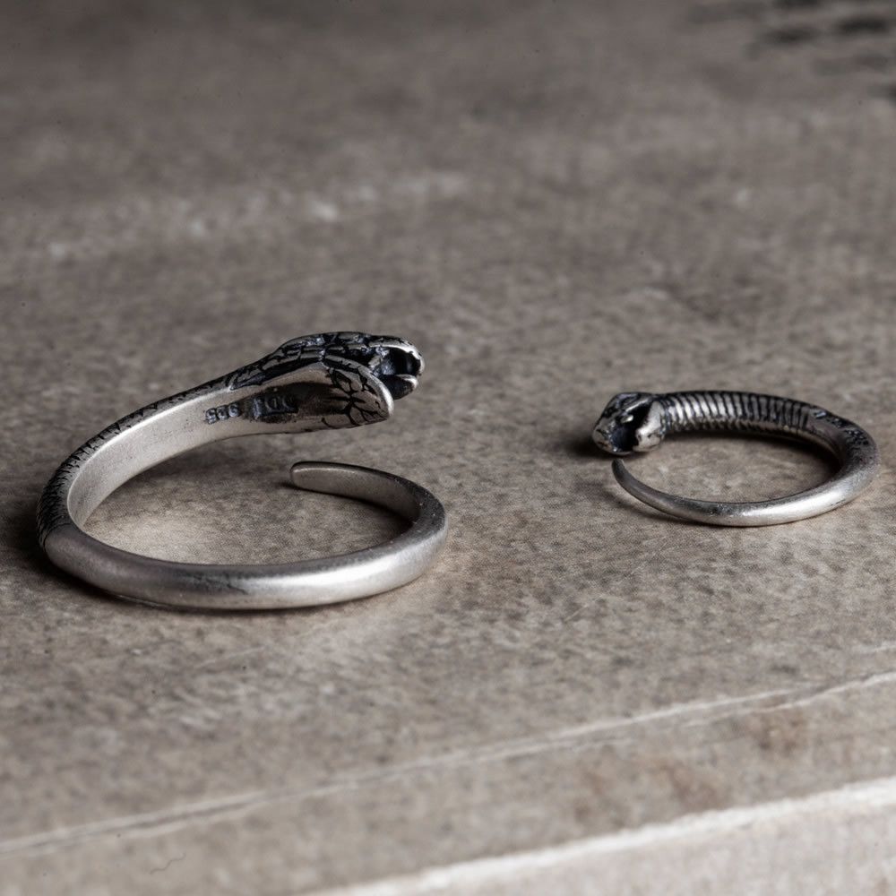 Jewelry Snake Future Jewelry Rings Open Size Chrome Ring (Size 7-13) Size ONE SIZE - 3 Thumbnail