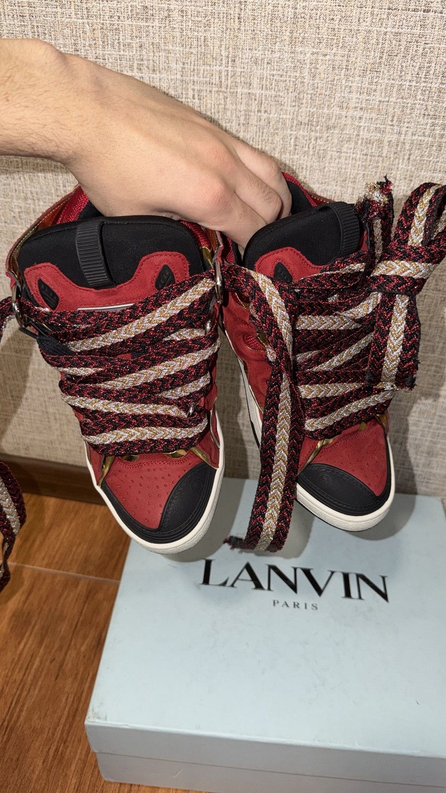 Lanvin LANVIN CURB “RED GOLD” GRAFFITI Size US 9 / EU 42 - 3 Thumbnail