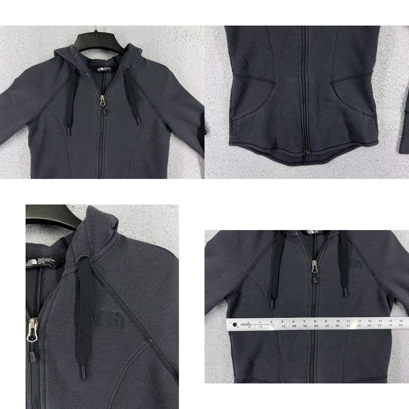 The North Face The North Face Hoodie Women XS Gray Full Zip Hoodie Polyester Blend Logo Size XS / US 0-2 / IT 36-38 - 8 Thumbnail