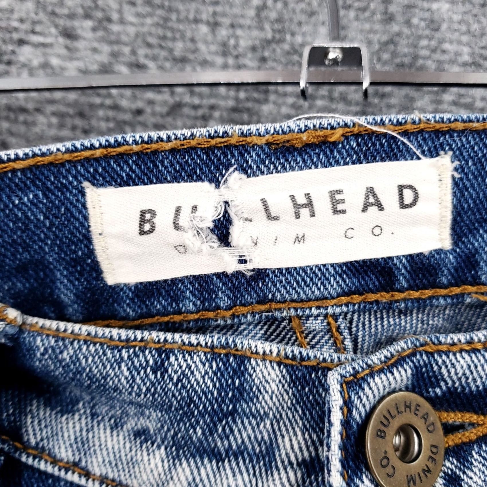 Denime Bullhead Jeans Womens 3 Skinny Boyfriend Distressed Stone Blue Denim Size 26" / US 2 / IT 38 - 3 Thumbnail