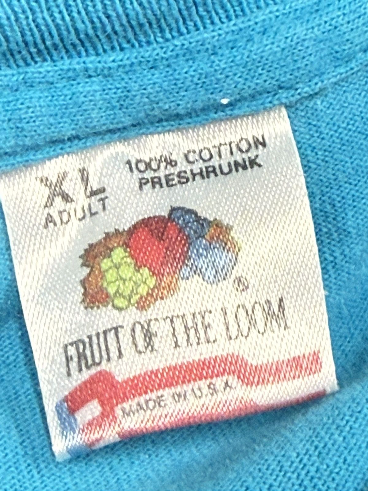 Fruit Of The Loom × Vintage Vintage 90s Space Cat Flying Saucer Alien Tee XL Size US XL / EU 56 / 4 - 5 Thumbnail