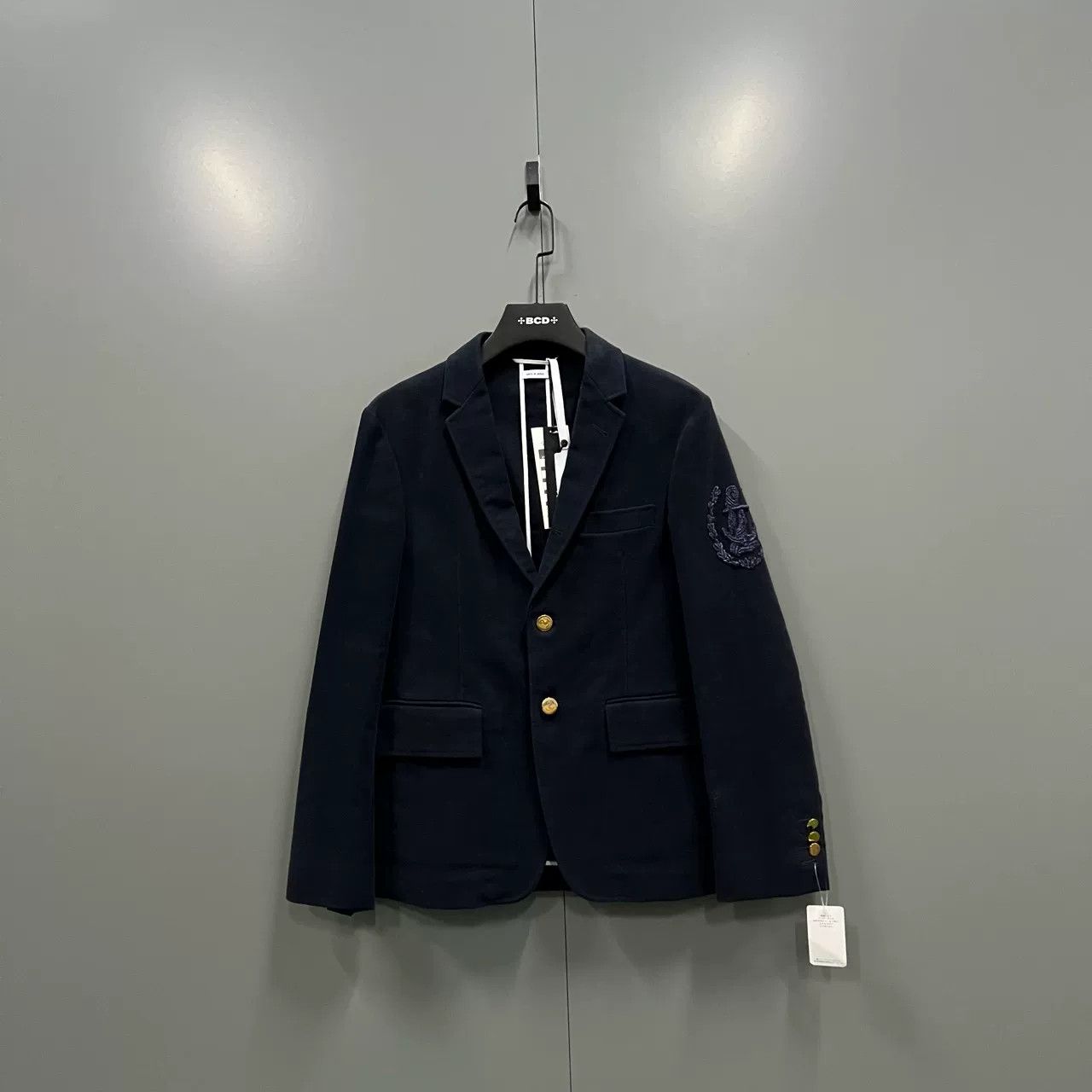 Thom Browne Thom Browne Dark Blue Anchor Blazer Size US XS / EU 42 / 0 - 1 Thumbnail