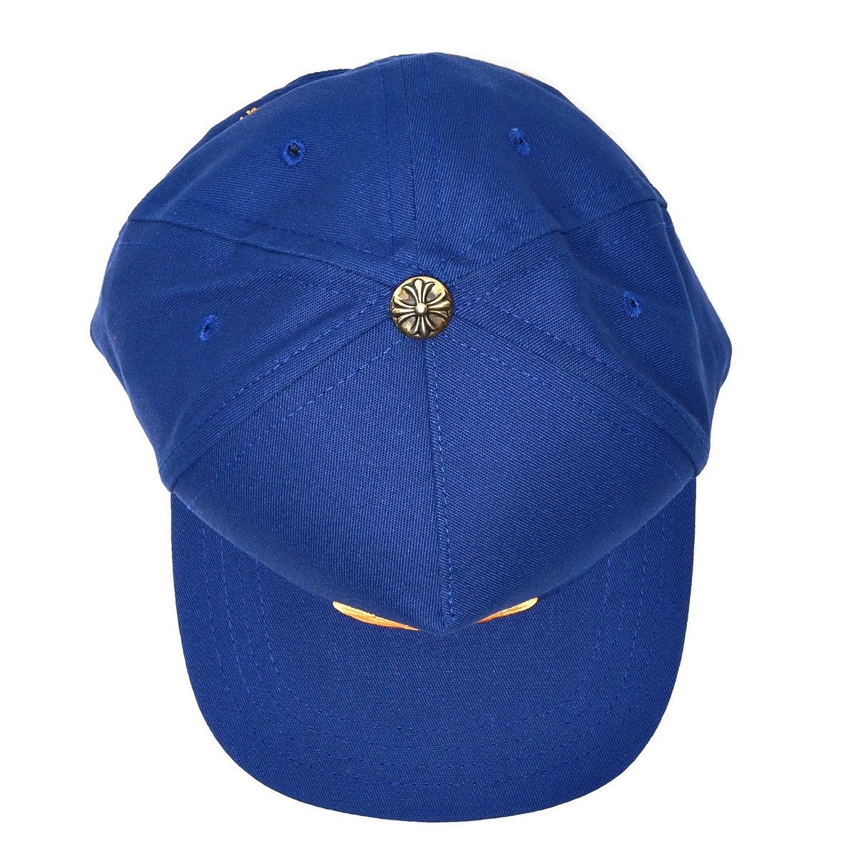 Chrome Hearts Embroidered CH Logo Baseball Hat Blue Orange Size ONE SIZE - 7 Thumbnail