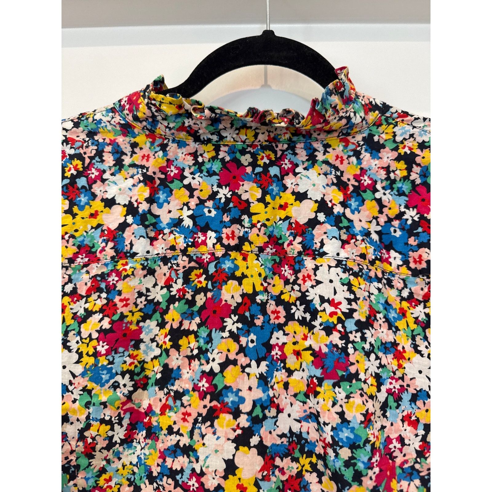 Talbots Talbots Floral Button Down Lng Sleeve Ruffle Collar Blouse,M Size M / US 6-8 / IT 42-44 - 8 Thumbnail
