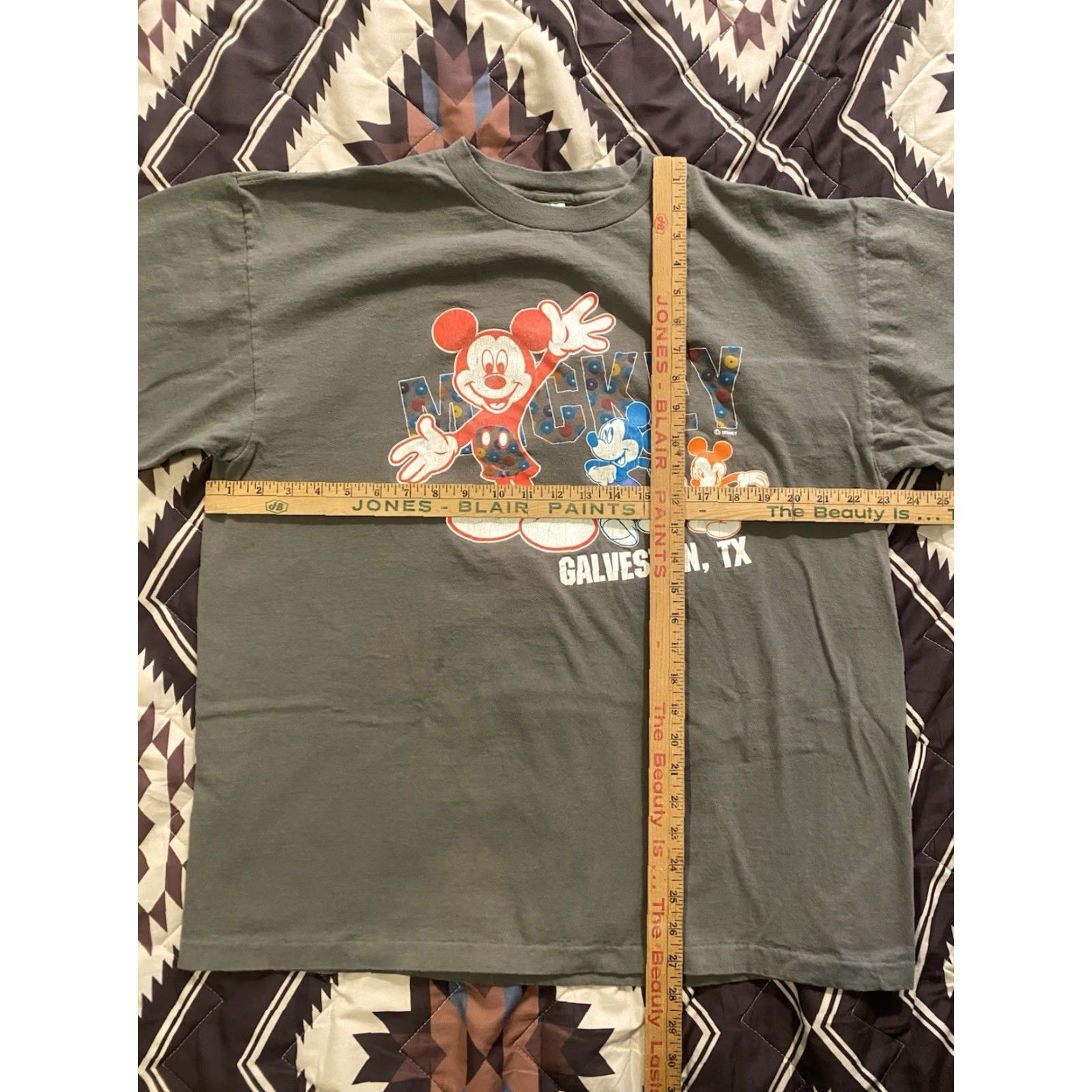 Velva Sheen Vtg Velva Sheen Mickey Mouse T Shirt Gray Mens XL Crew Neck Short Sleeve 80s 90s Cartoon Disney Galveston TX Cotton Single Stitch Size US XL / EU 56 / 4 - 6 Thumbnail