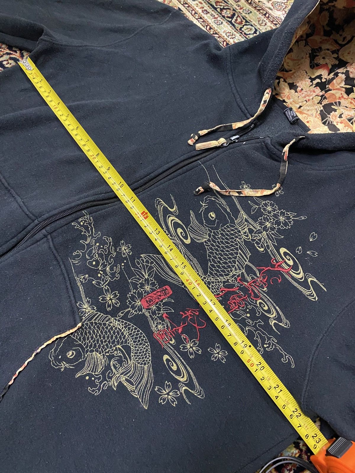 Japanese Brand Seku By Studio Hiro Japanese Classic Koi Zipper Hoodie Size US L / EU 52-54 / 3 - 9 Thumbnail