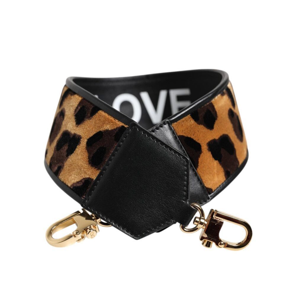 Dolce & Gabbana Dolce & Gabbana Black Leopard Print Reversible Bag Shoulder Size ONE SIZE - 1 Thumbnail