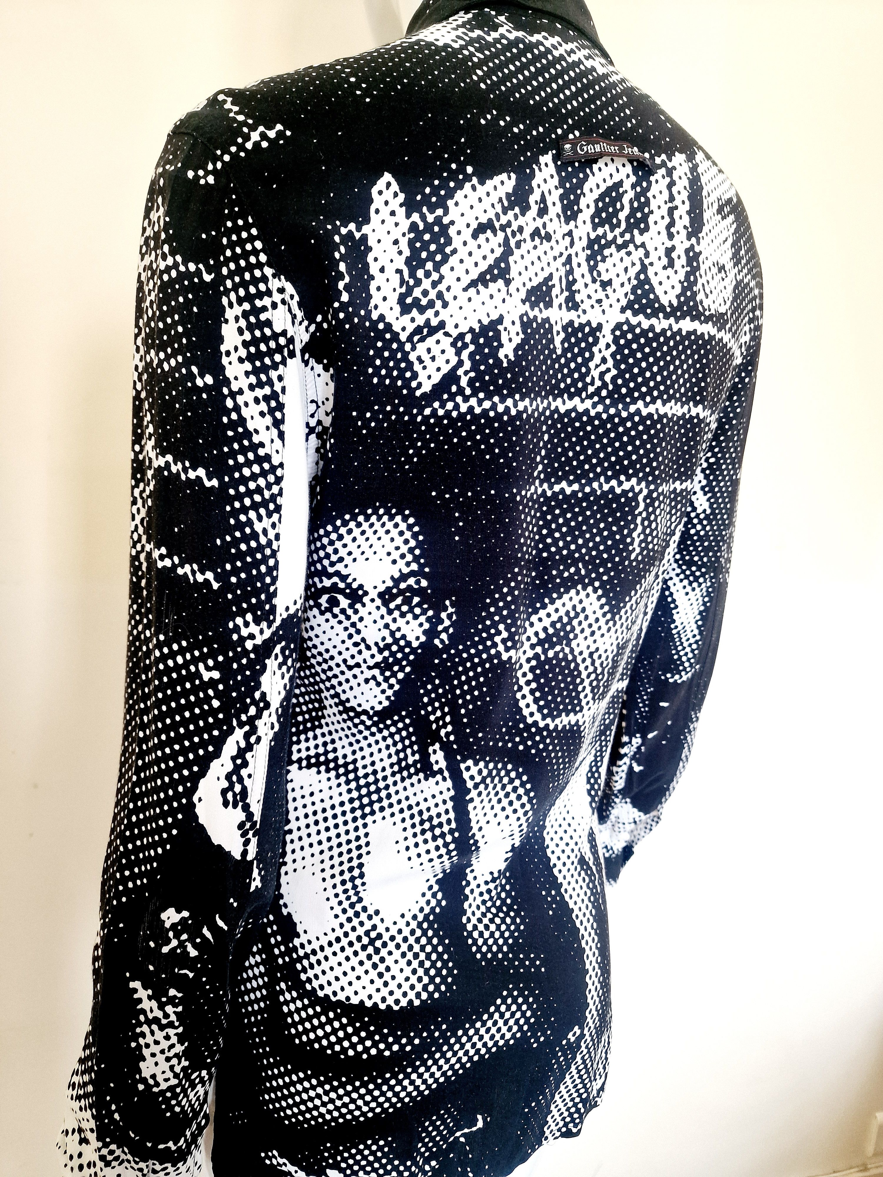 Jean Paul Gaultier Jean Paul Gaultier Fight Against Racism A/W 1997 Top Shirt Size S / US 4 / IT 40 - 10 Thumbnail