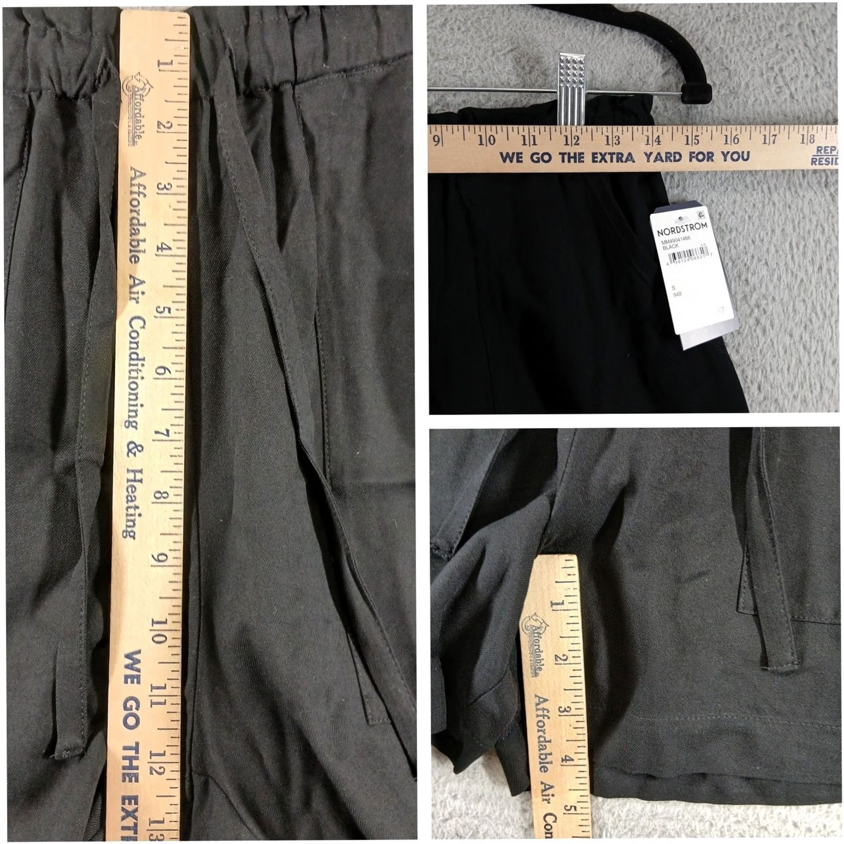 Market NWT Melrose and Market Rayon Utility Shorts - S Size, Black, Graphic, Adjustable Waist Size 27" / US 4 / IT 40 - 6 Thumbnail