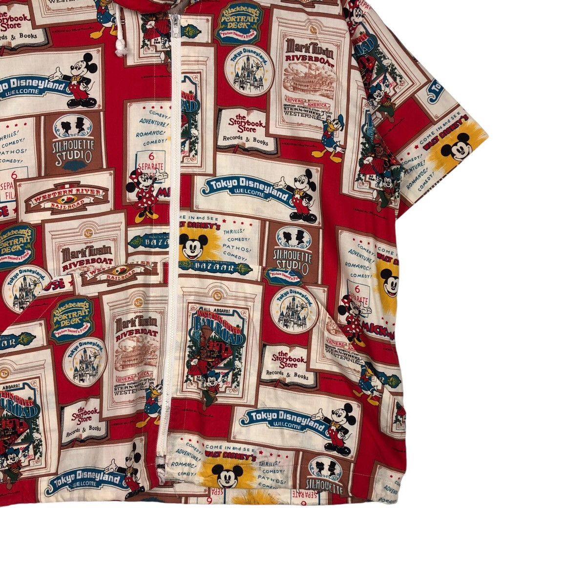 Cartoon Network 📌Short Sleeve Hoodie Jacket Tokyo Disneyland Overprint Size US M / EU 48-50 / 2 - 6 Thumbnail