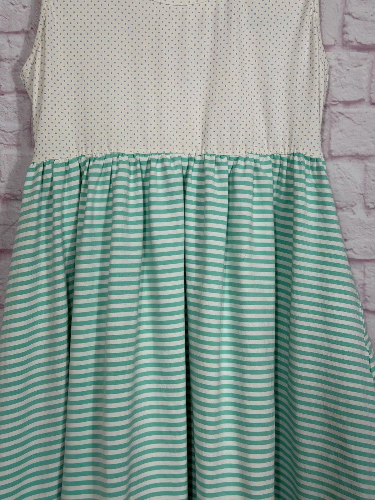 Other Awe Knots Smocking Company Sleeveless Striped Dress Large Size L / US 10 / IT 46 - 2 Thumbnail