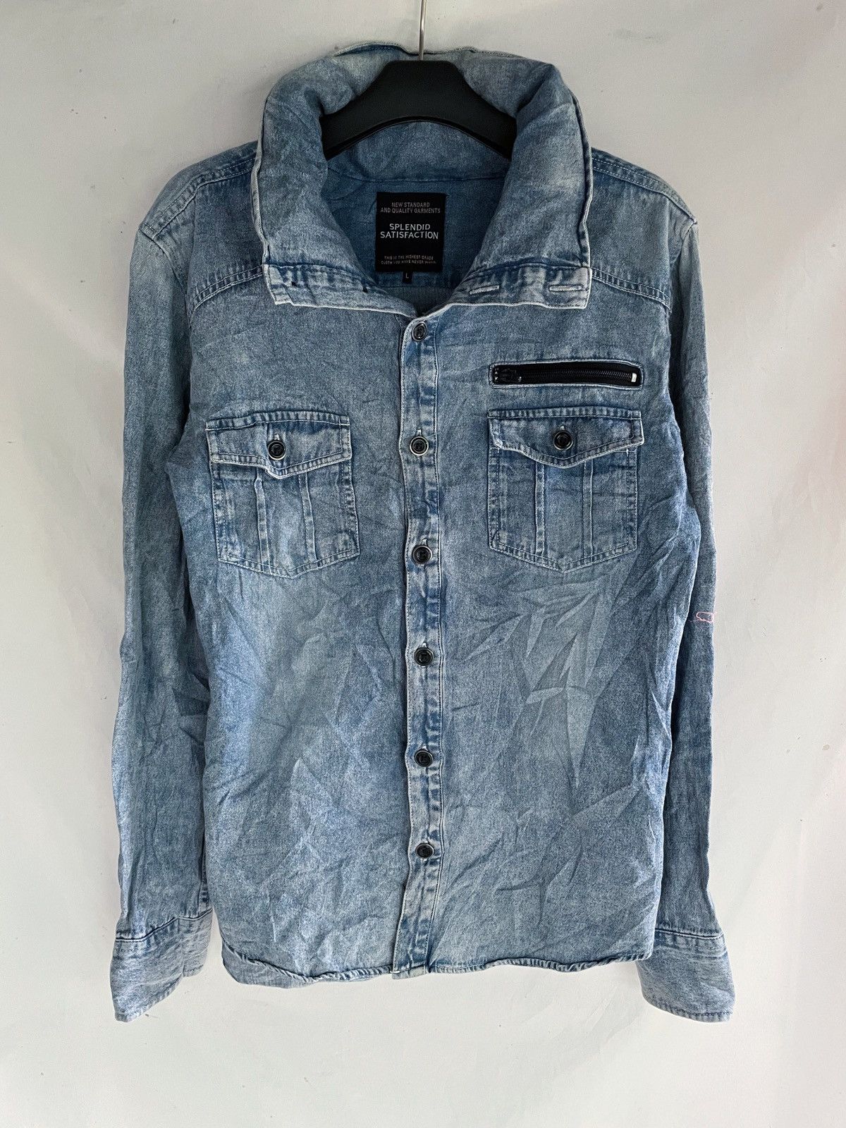 SPLENDID SATISFACTION BONO BLUE JEANS STYLE SHIRT