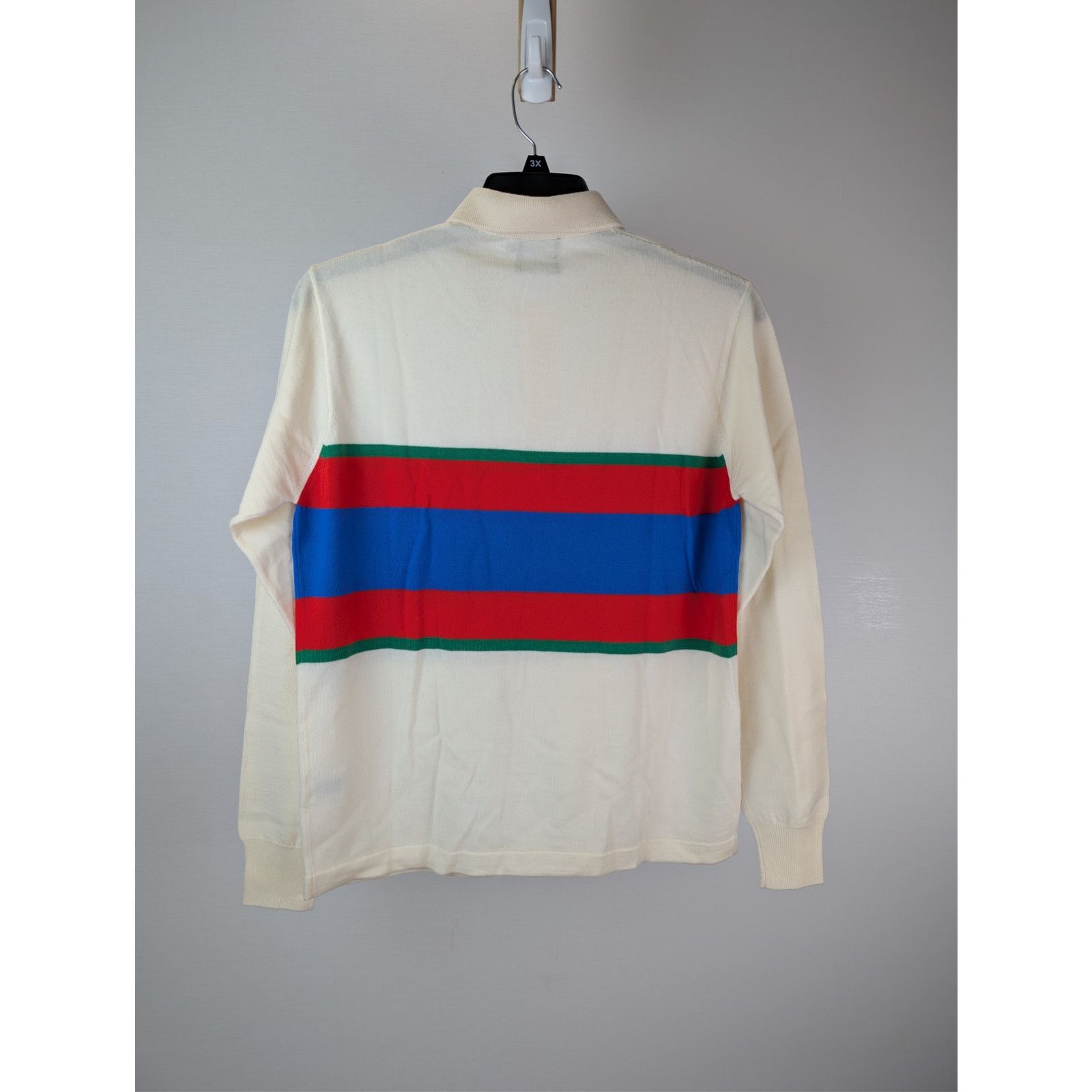 Drake's o1rshd1 CC20 stripe extrafine merino wool rugby polo sweater Size US S / EU 44-46 / 1 - 9 Thumbnail