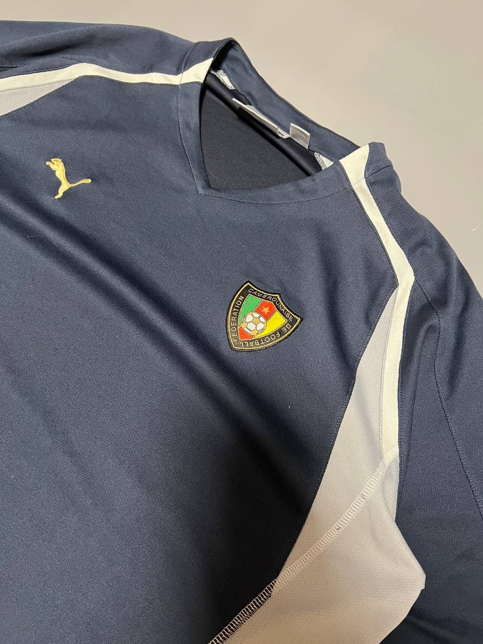 Puma Vintage Puma Camerounaise 2004-06 Training Jersey Size US XXL / EU 58 / 5 - 5 Thumbnail