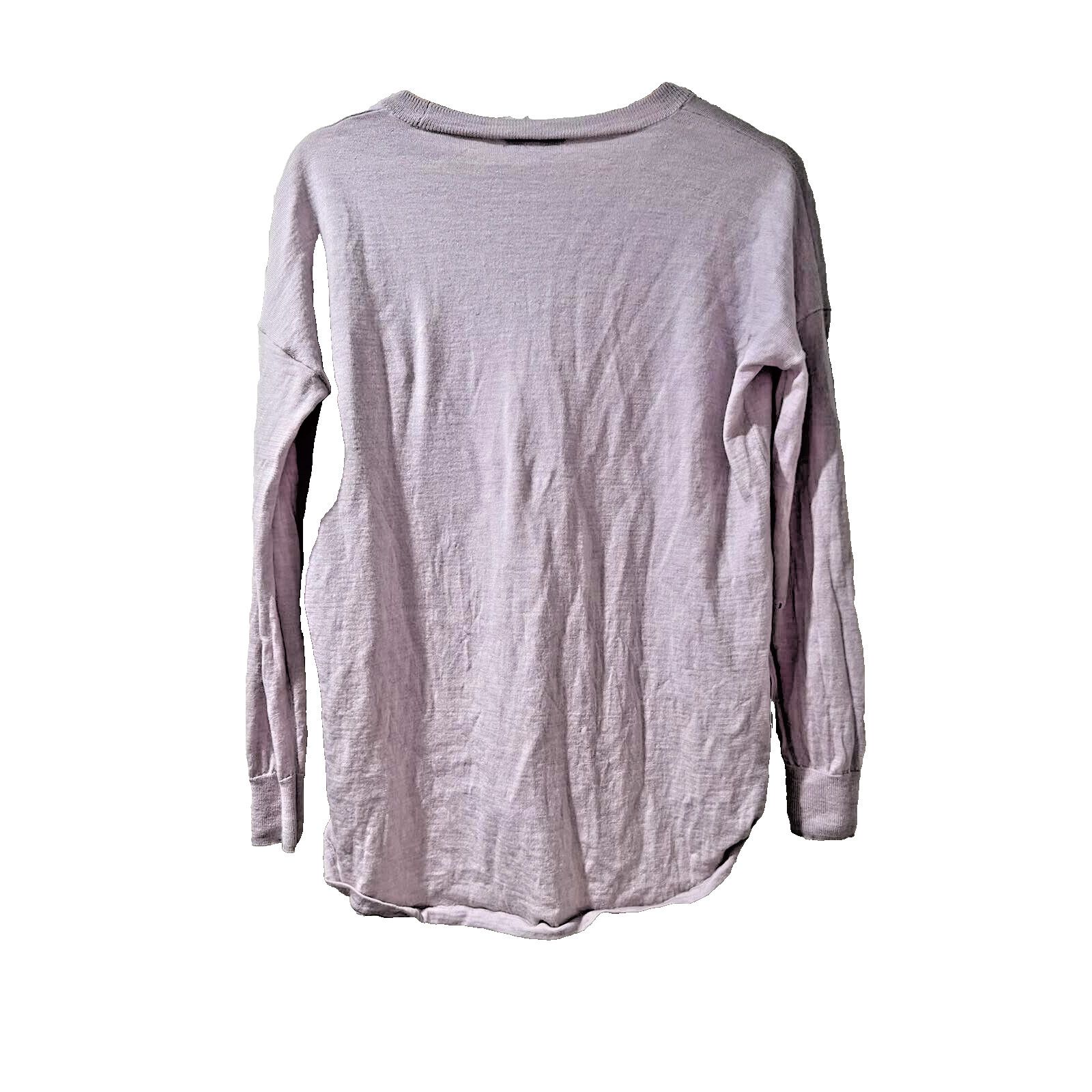 Madewell MADEWELL Northstar Pullover 100% Merino Purple M A003297 Size M / US 6-8 / IT 42-44 - 8 Thumbnail