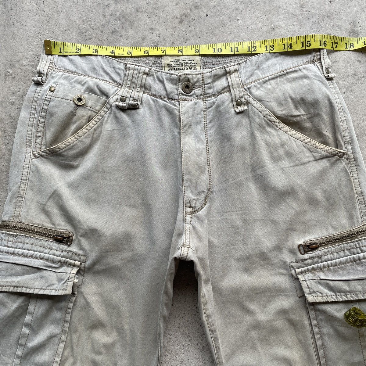 Avirex Vintage AVIREX 9 Pocket Faded Double Knee Cargo Pants W32 Size US 32 / EU 48 - 7 Thumbnail