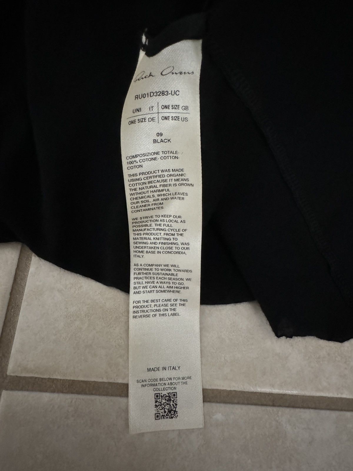 Rick Owens Rick Owens Tommy Tee one size Size US M / EU 48-50 / 2 - 5 Thumbnail