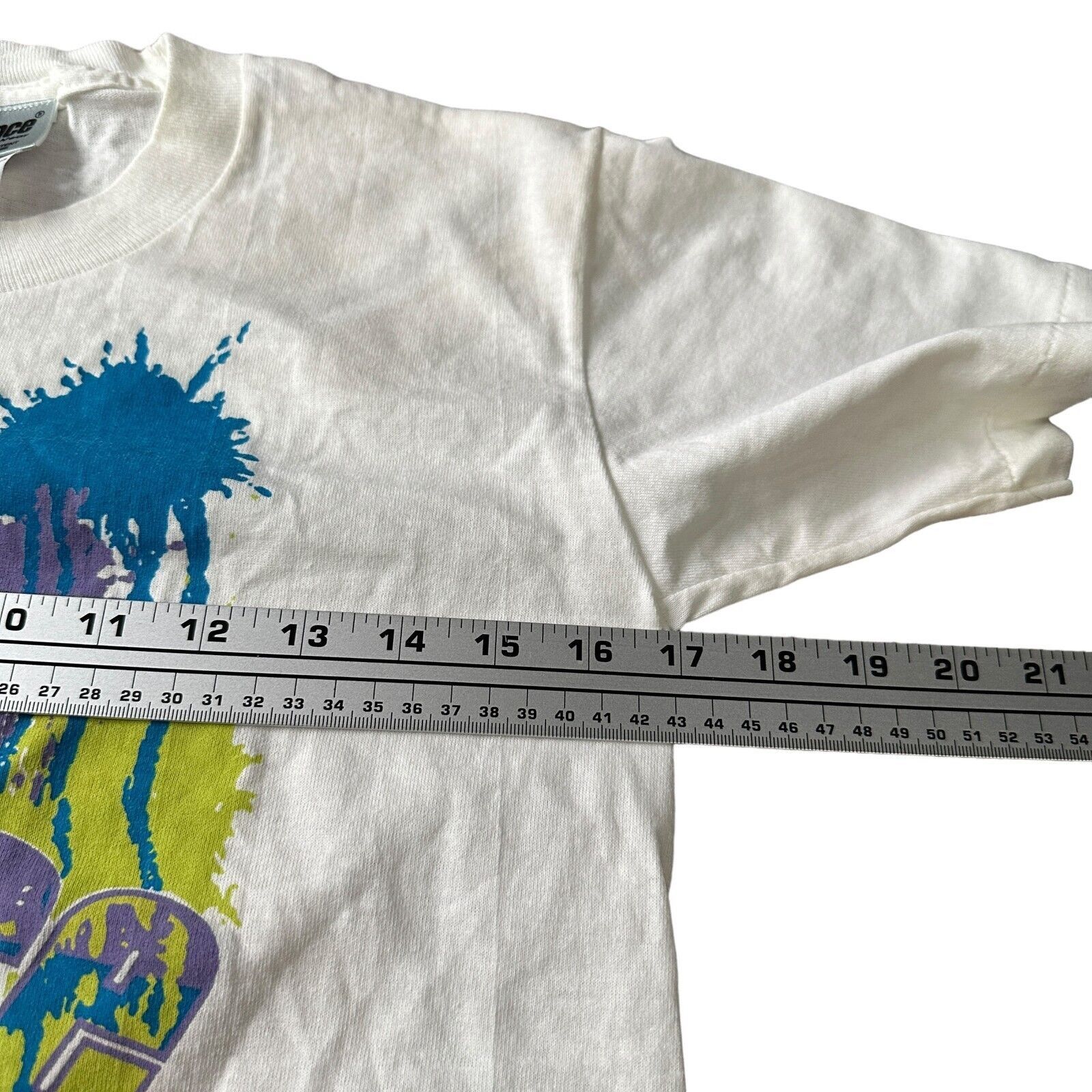 Prince Vintage Prince Tennis T-Shirt Mens Medium White Splatter 90s Size US M / EU 48-50 / 2 - 7 Thumbnail