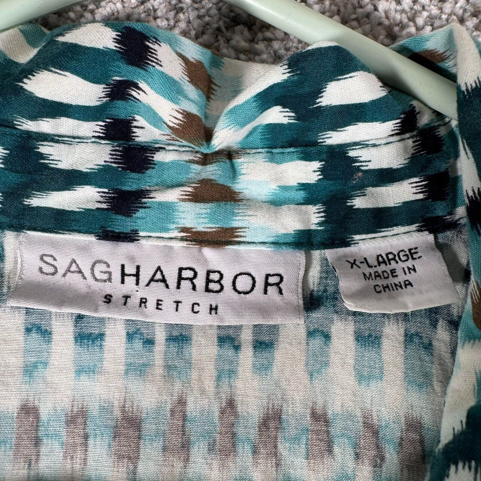 Other Sag Harbor Blouse Womens XL Stretch Tribal Ikat Artsy Y2K Size XL / US 12-14 / IT 48-50 - 3 Thumbnail