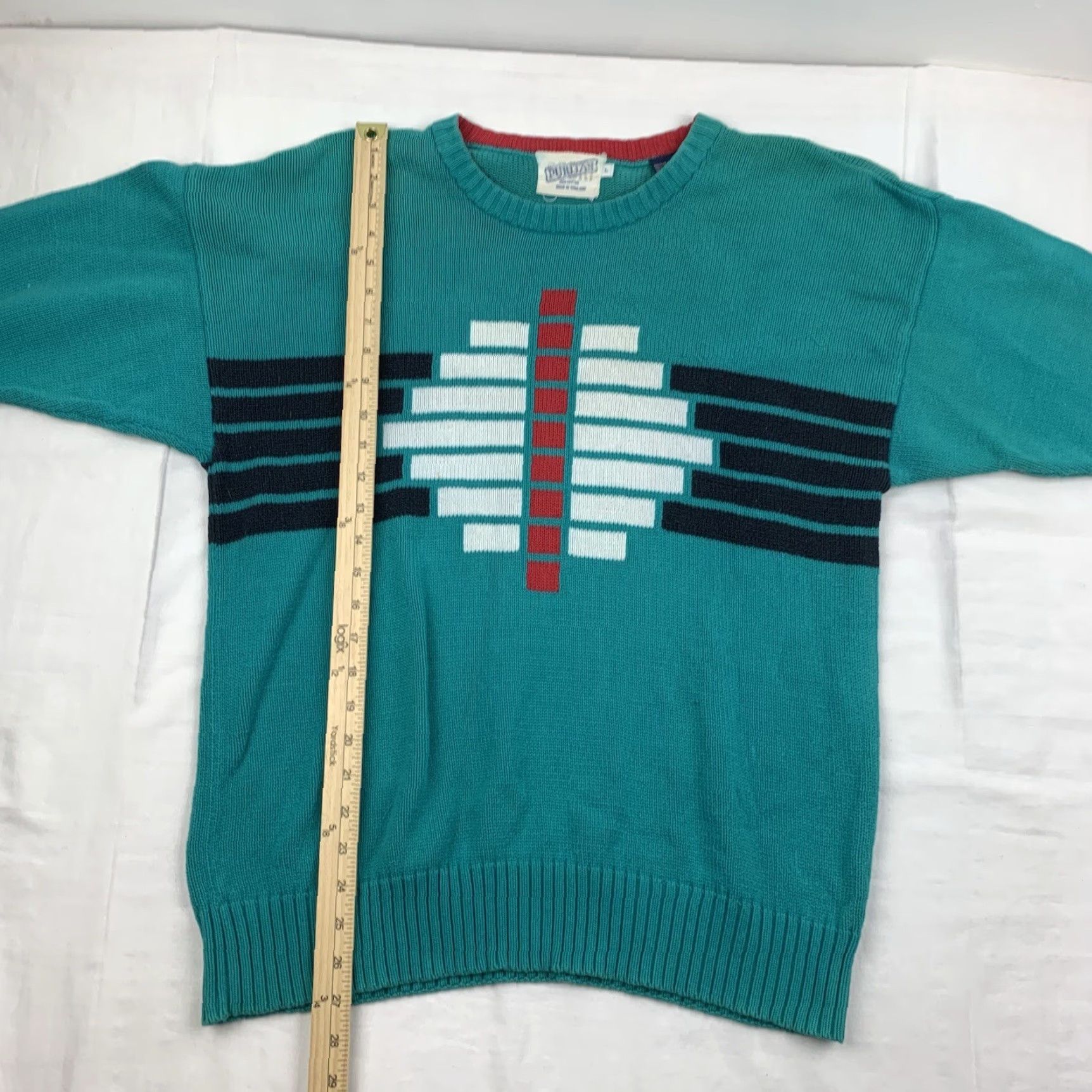 Vintage VINTAGE Puritan Sweater Men Pullover Knit Blue Heavyweight 90s Large Crew Neck Cotton Size US L / EU 52-54 / 3 - 4 Thumbnail