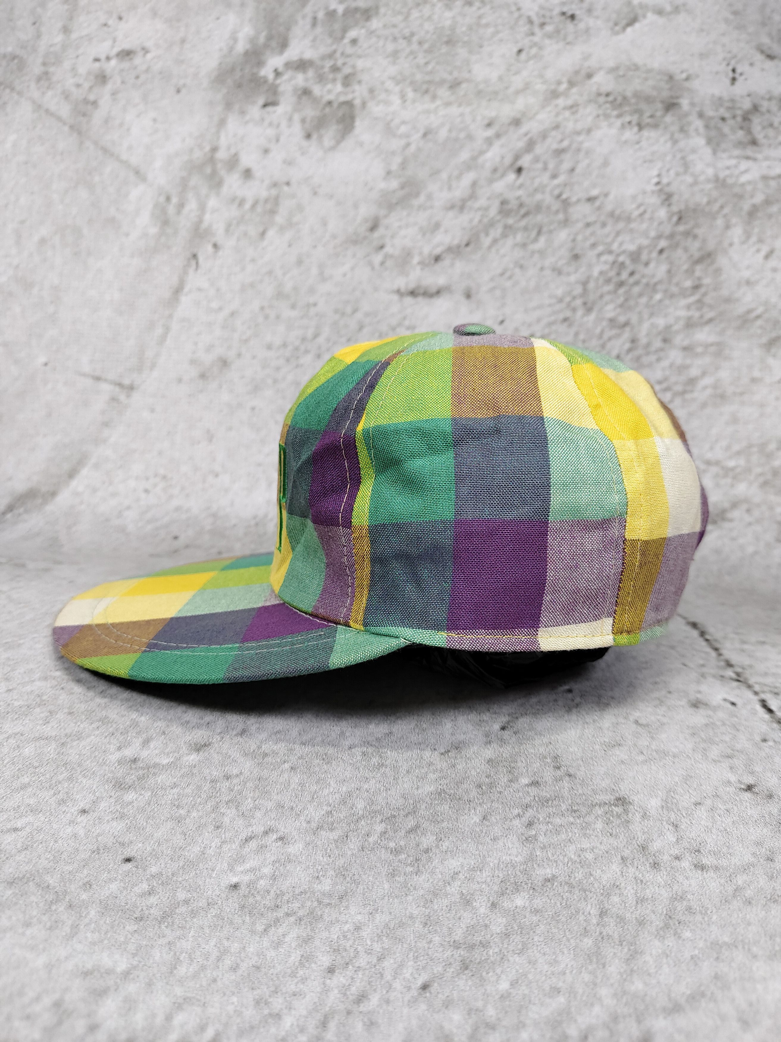 Gap 80s GAP- Logo Embroidery Plaid Casual Streetwear Retro Cap Size ONE SIZE - 3 Thumbnail