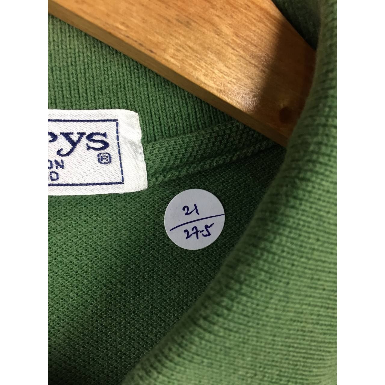 Burberry × Vintage Vtg Burberrys Embroidered Logo Made In England Polo Tee Size US M / EU 48-50 / 2 - 14 Thumbnail