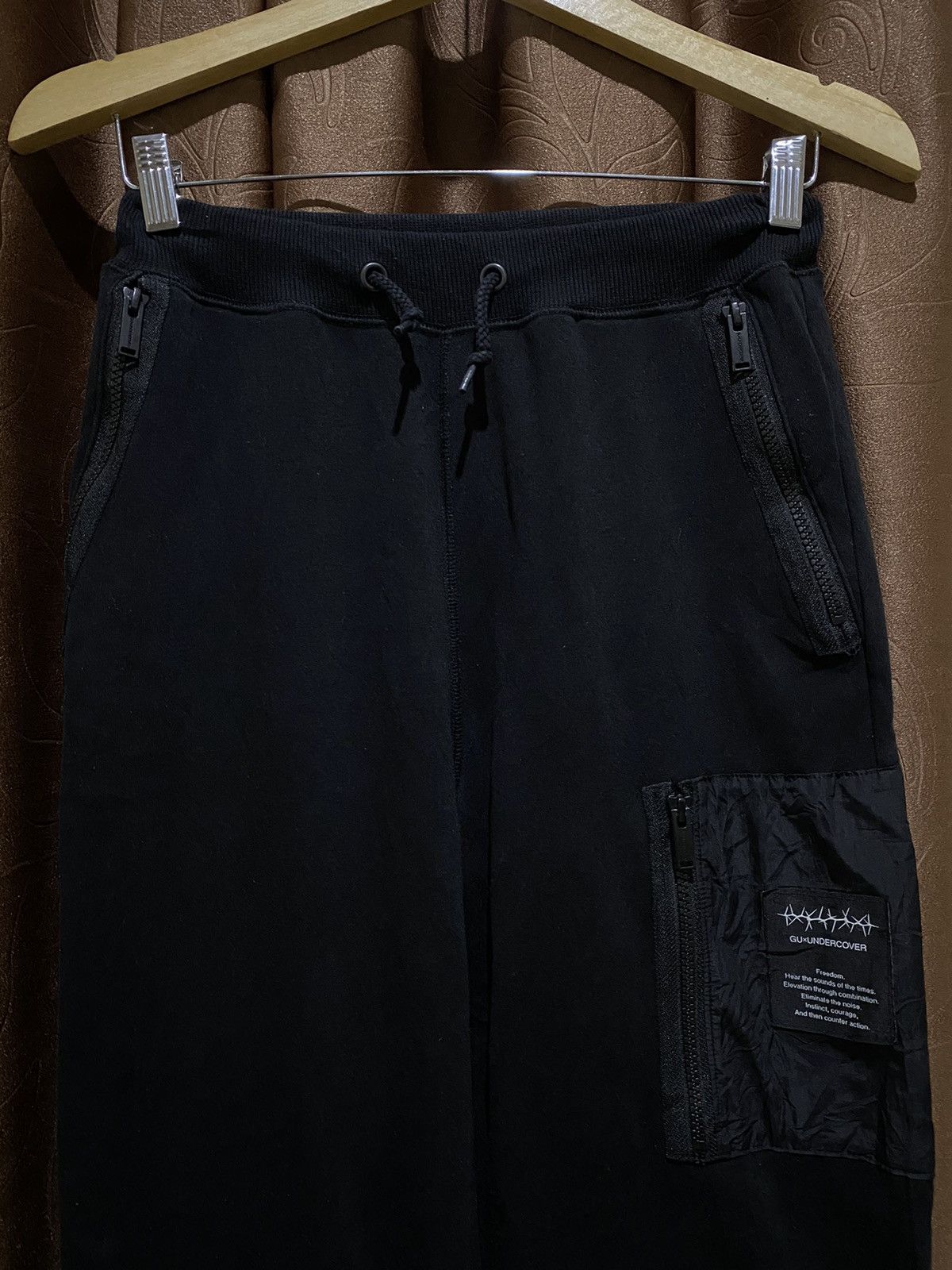 GU GU X UNDERCOVER Heavyweight Sweatpants Black Size US 30 / EU 46 - 3 Thumbnail
