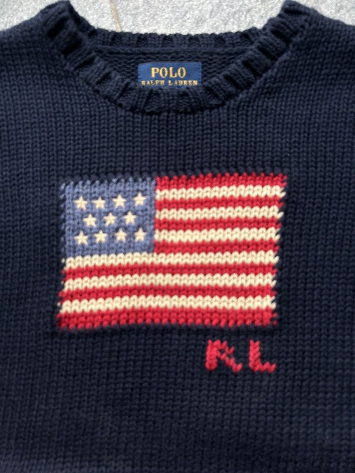 Polo Ralph Lauren Vintage sweater PRL polo ralph lauren knit flag Size US XXS / EU 40 - 5 Thumbnail