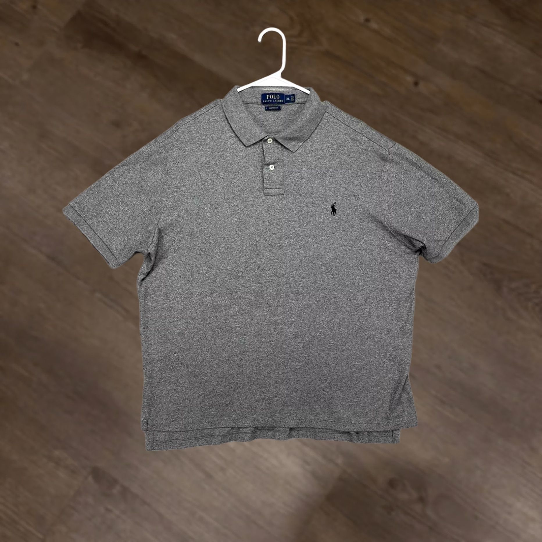 Polo Ralph Lauren Polo Ralph Lauren Shirt Mens XL Grey Polo Custom Fit Pony Short Sleeve Rugby Size US XL / EU 56 / 4 - 1 Thumbnail