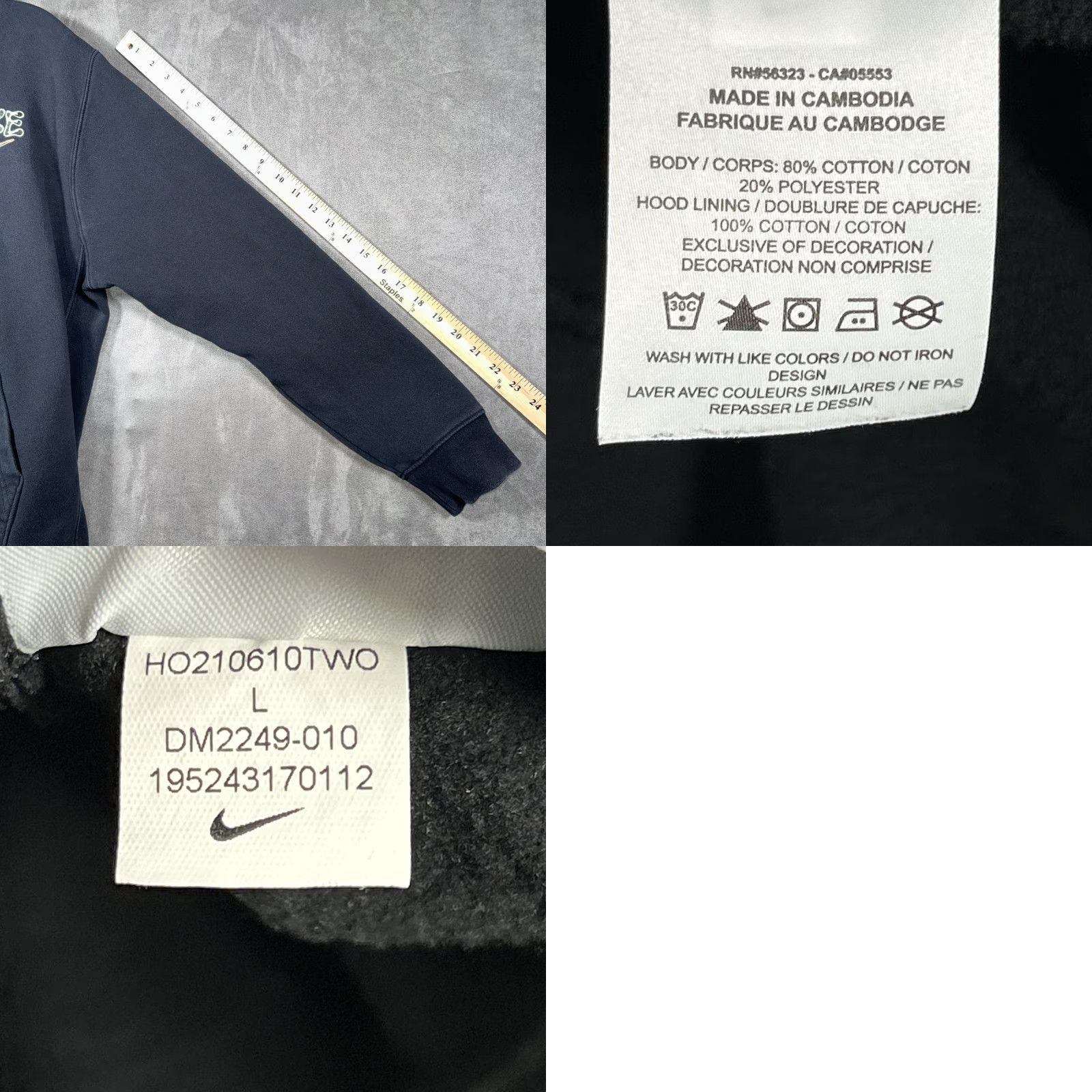 Nike Nike Sportswear Hoodie Mens Black Large DM2249-010 Sweatshirt Pullover Hooded Size US L / EU 52-54 / 3 - 8 Thumbnail