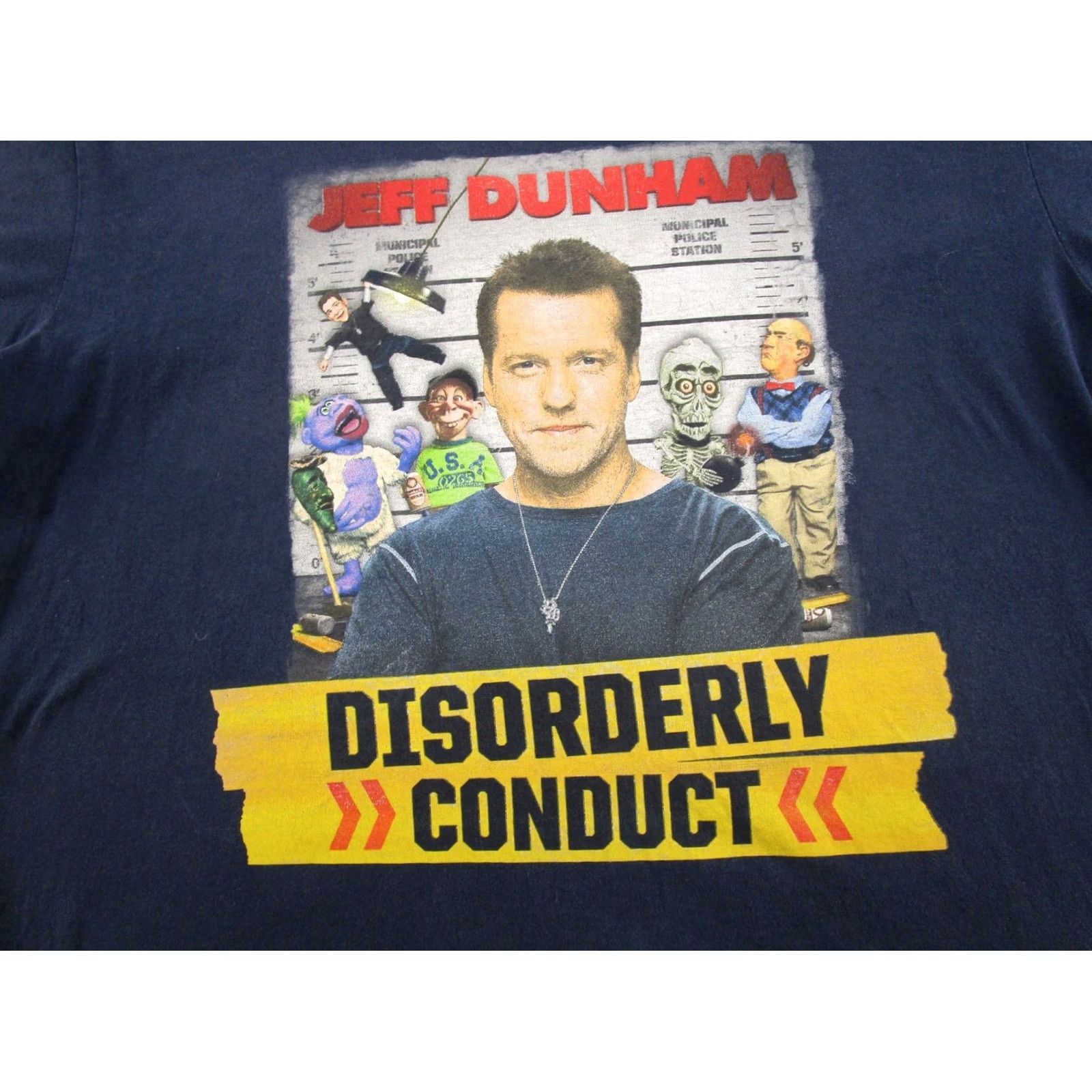 Gildan VINTAGE Jeff Dunham Disorderly Conduct Comedy T-Shirt XL VTG Y2K blue Gildan Regular Mens Size US XL / EU 56 / 4 - 2 Thumbnail