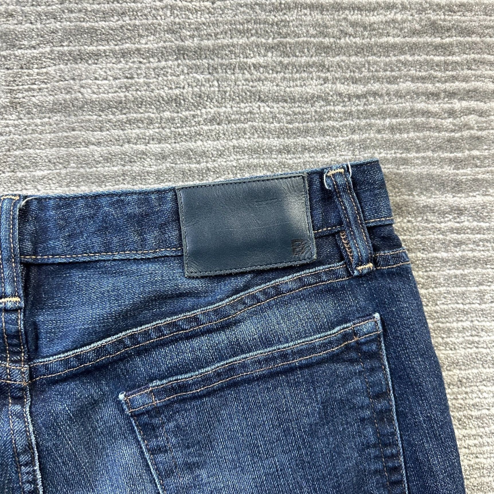 Bonobos VINTAGE Bonobos Jeans Mens 31x30 Blue Denim Selvedge Straight Size US 31 - 6 Thumbnail