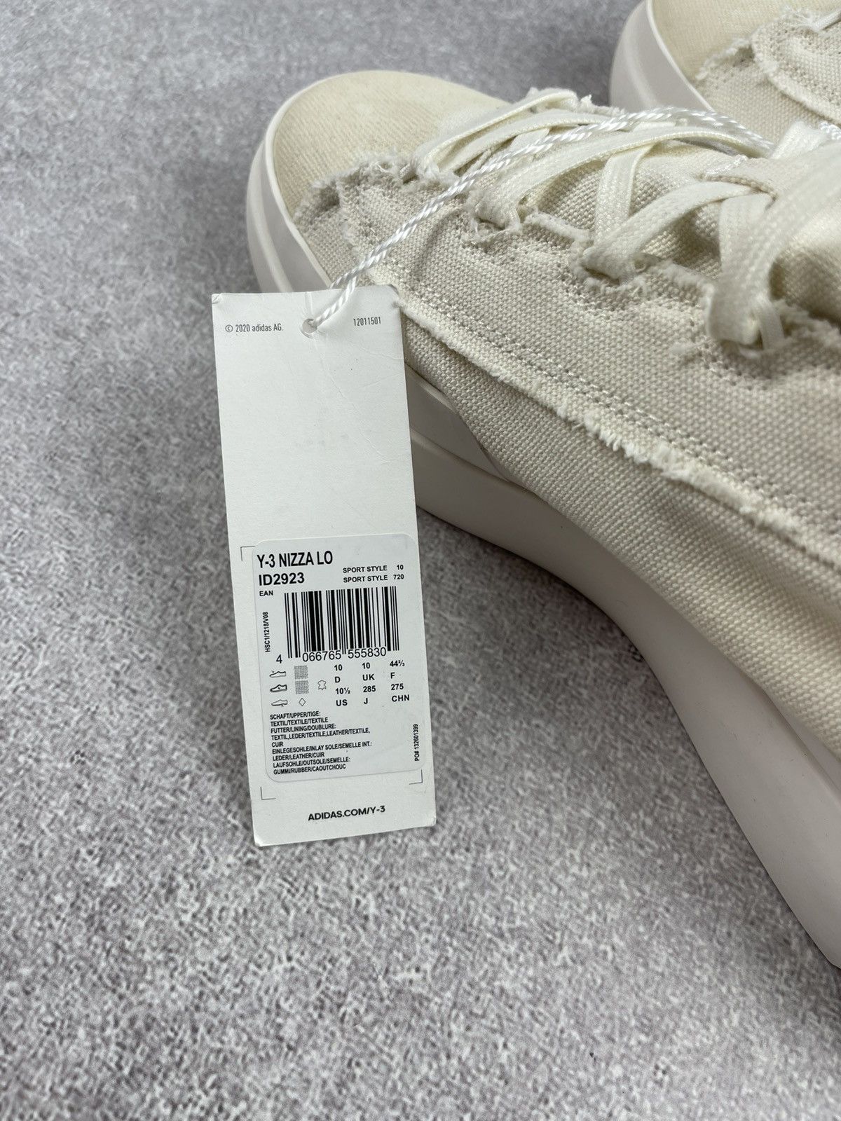 Y-3 Adidas Y-3 Yohji Yamamoto Nizza Low Beige Sneakers Size US 10.5 / EU 43-44 - 12 Thumbnail