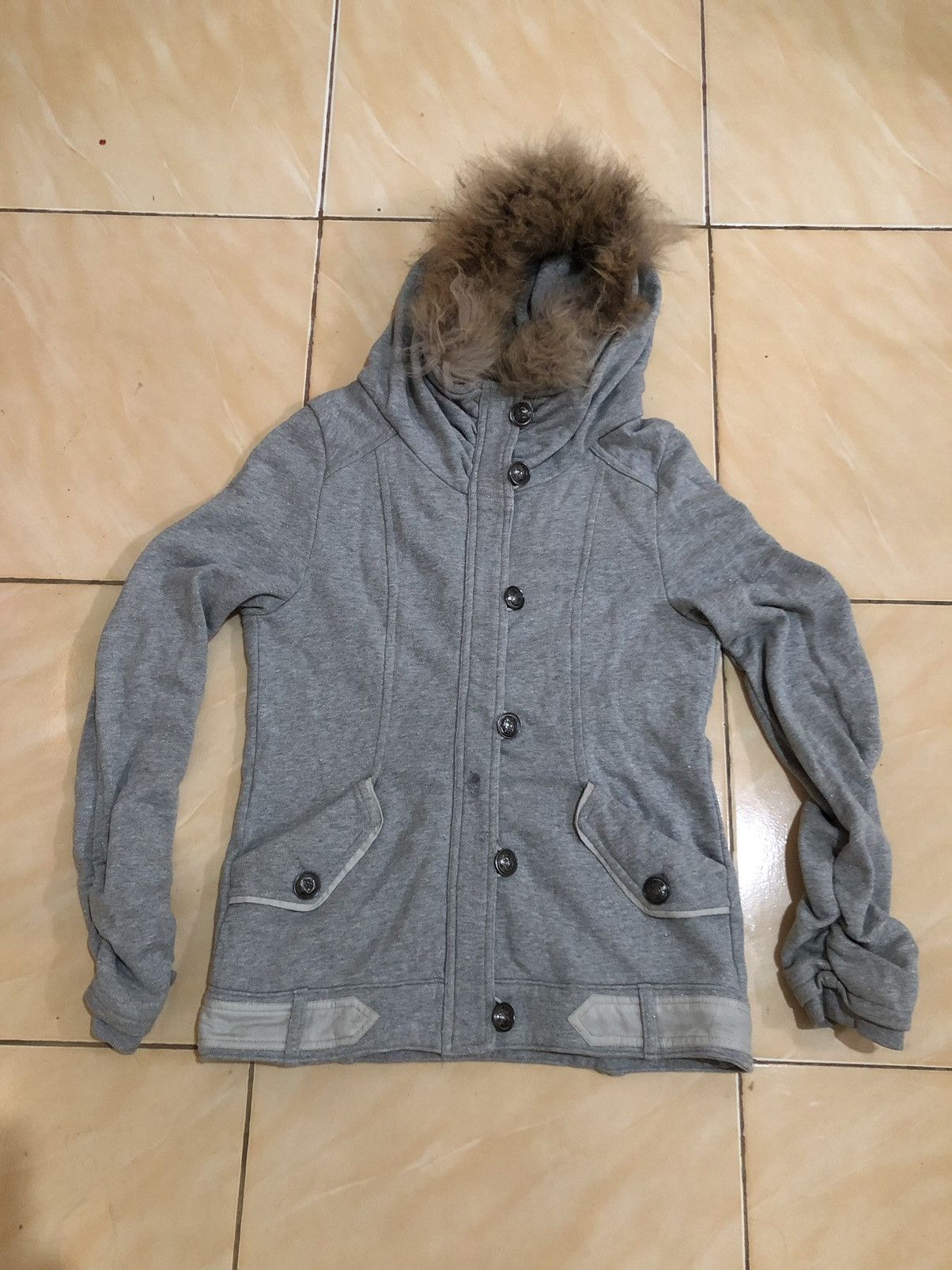 Japanese Brand Qualite Zipper Button Hoodie Size S / US 4 / IT 40 - 1 Thumbnail