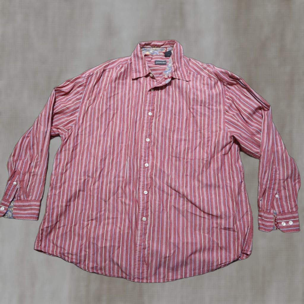 Vintage St John's Bay Shirt 100% Cotton Red Plaids & Checks Button-Up Long Sleeve Mens L Large Size US L / EU 52-54 / 3 - 1 Thumbnail