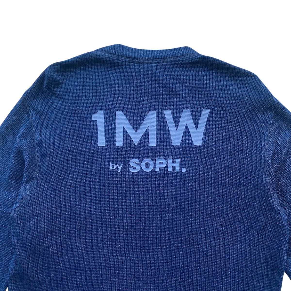 Sophnet. ‼️LAST DROP‼️1MW by SOPHNET. x GU indigo-dyed knit Cardigan Size US L / EU 52-54 / 3 - 6 Thumbnail