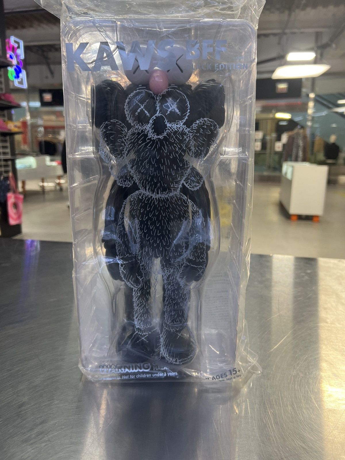 image of Kaws Bff Figure in Black, Men's
