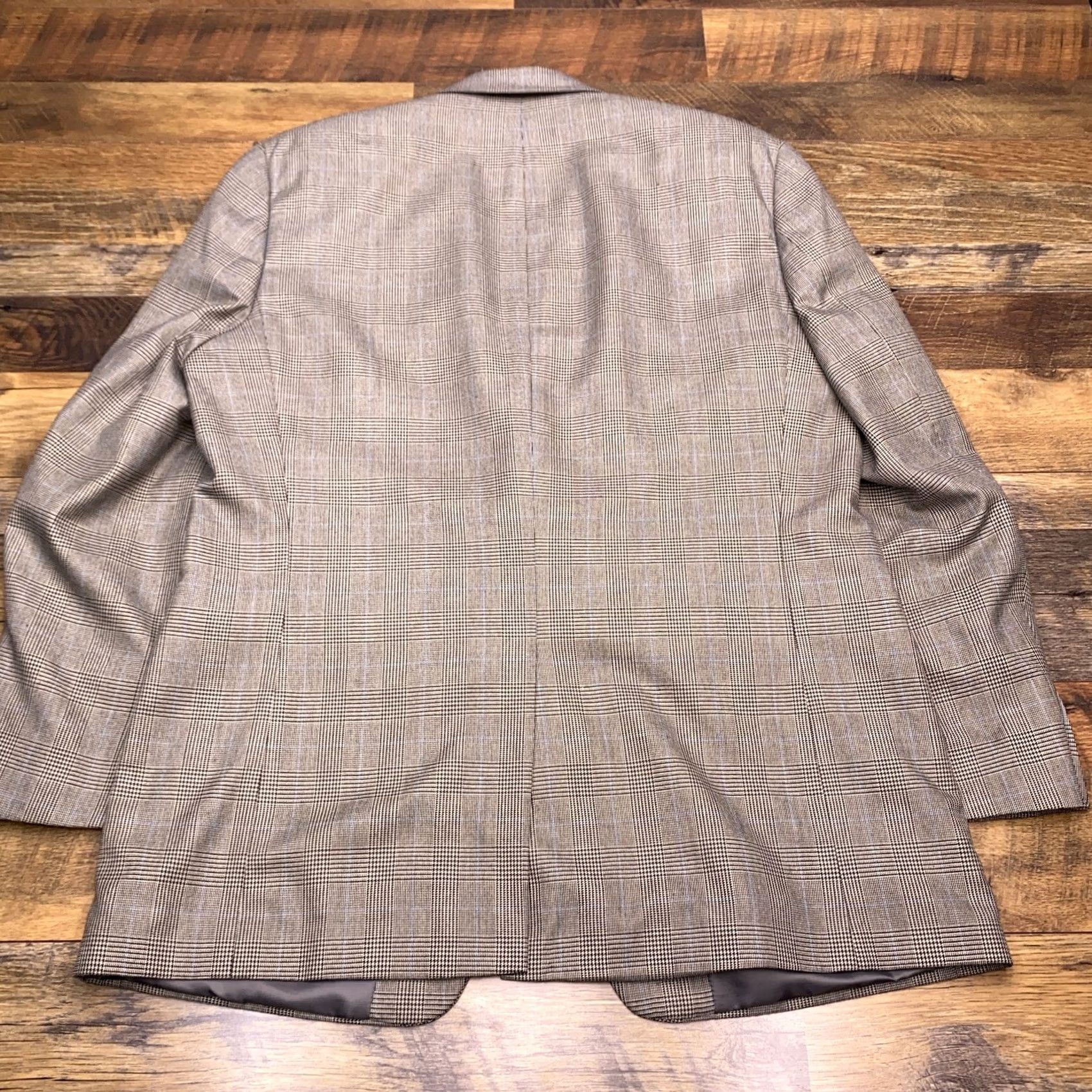 Chaps Chaps Sport Coat Blazer Plaid Houndstooth 46L Size 46R - 2 Thumbnail