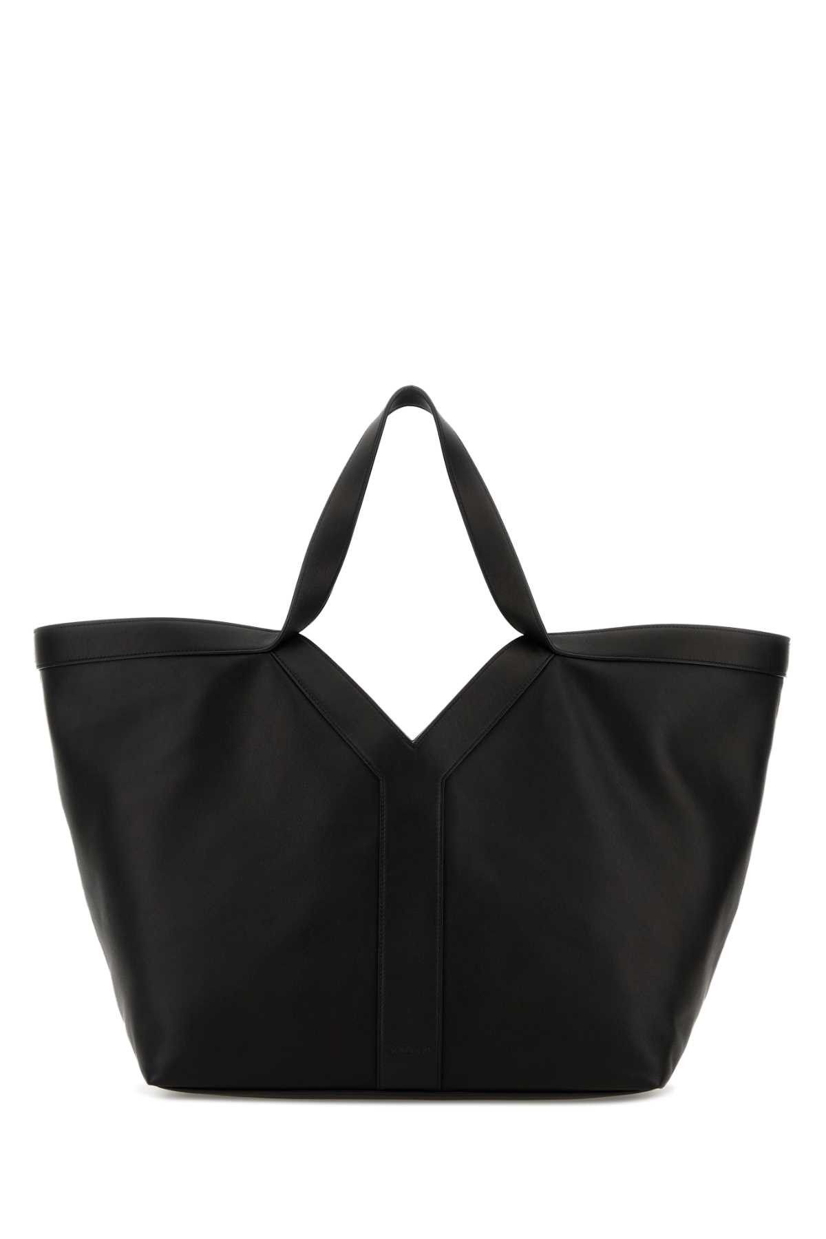Saint Laurent Paris Black Leather Y Shopping Bag Size ONE SIZE - 1 Thumbnail