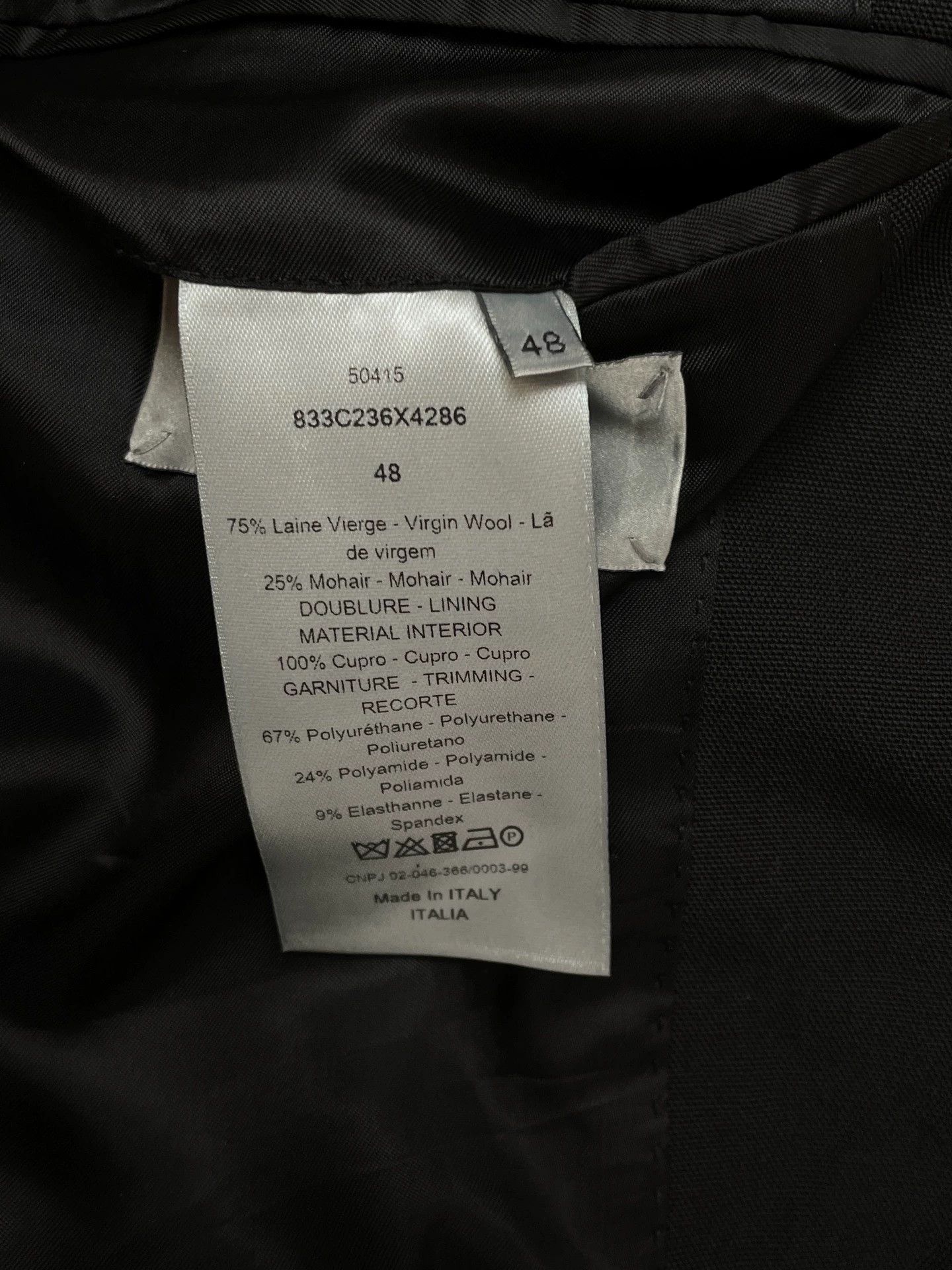 Dior Dior Black Luxury Blazer Huang Xuan 48 Size 48R - 6 Thumbnail