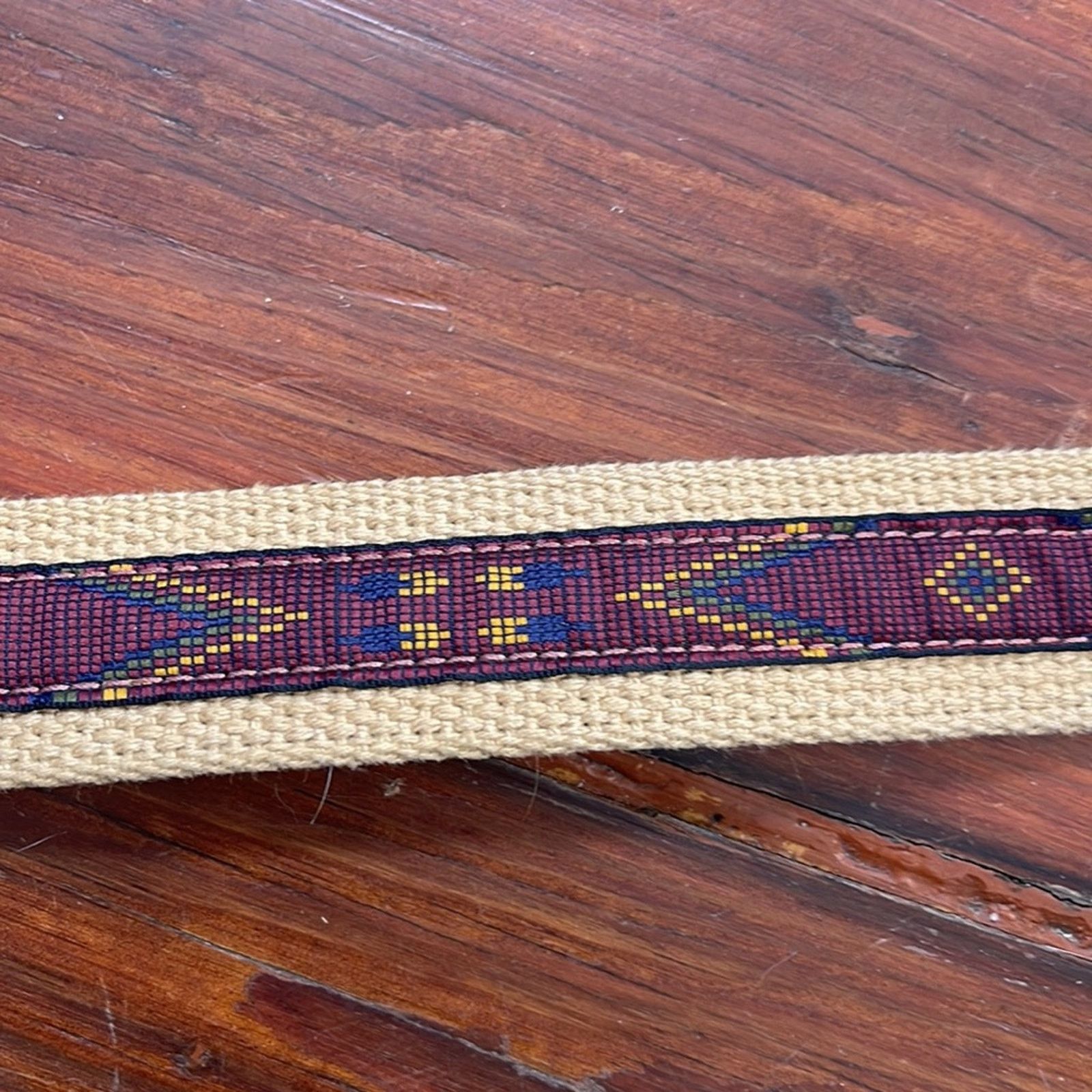 Bonobos Bonobos leather detail woven boho southwestern belt sz 42 Size 42 - 2 Thumbnail
