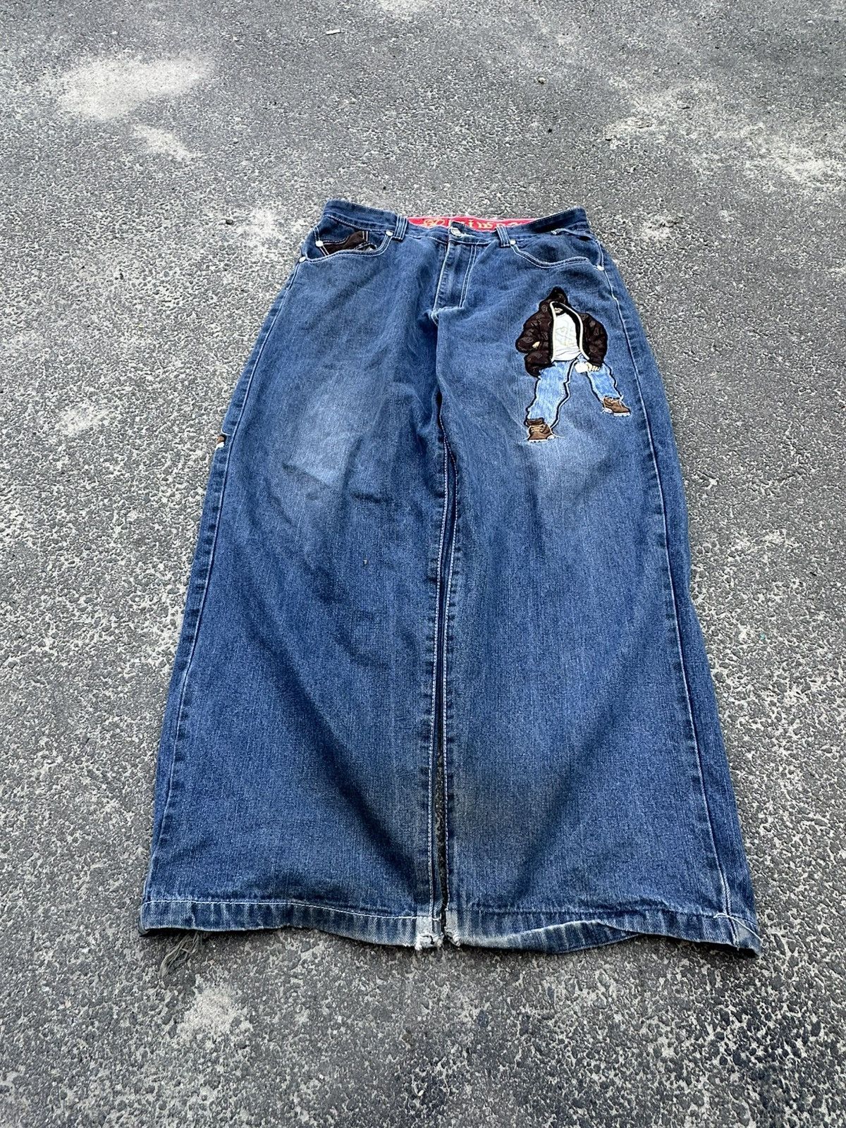 Other Baggy Rap Jeans JNCO Style 90s Wide Leg Size US 34 / EU 50 - 2 Thumbnail