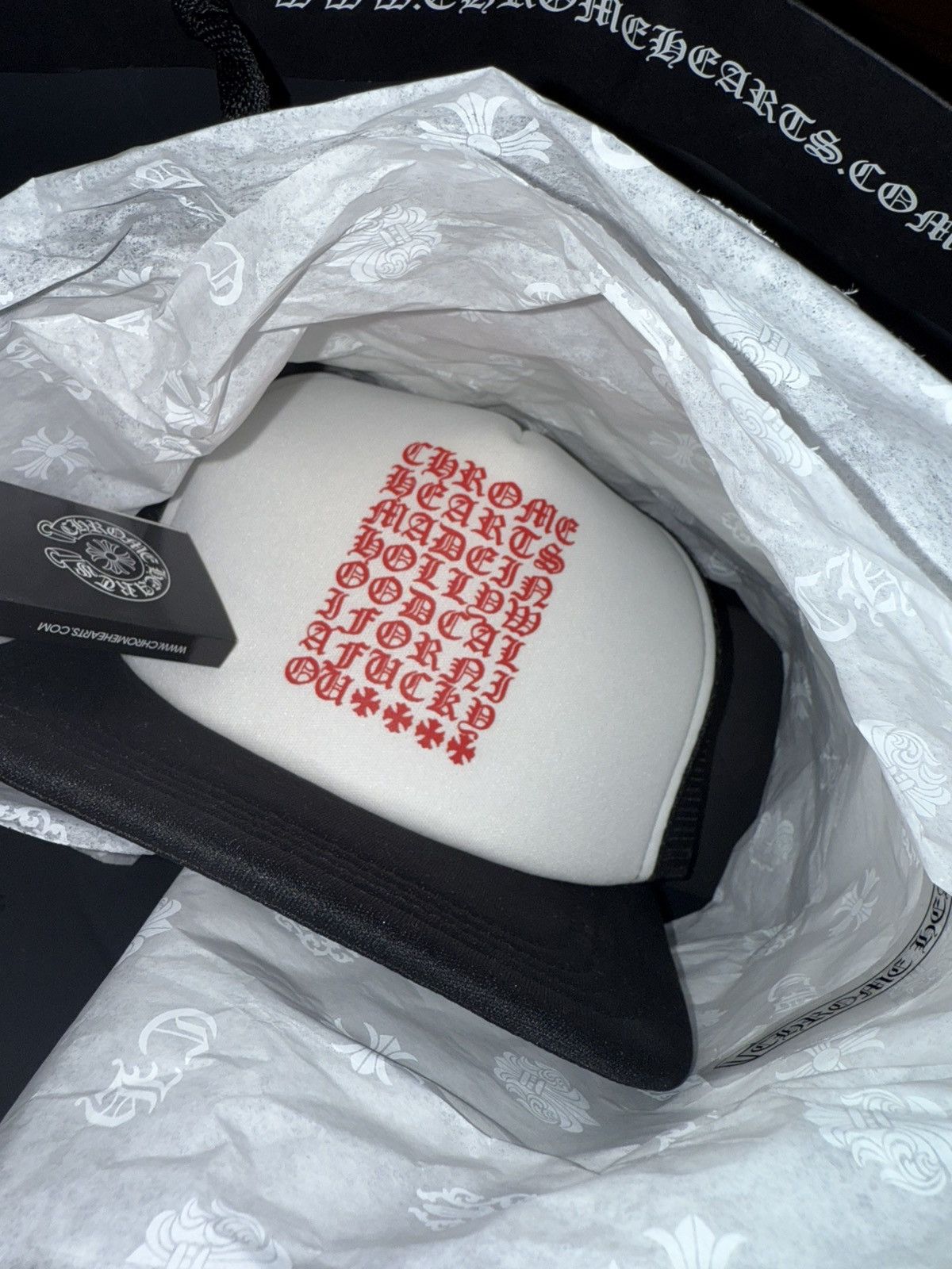 Chrome Hearts Chrome Hearts script trucker hat Size ONE SIZE - 1 Thumbnail