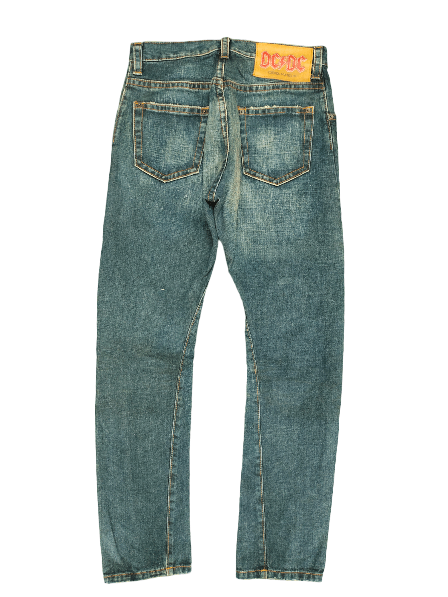 Dsquared2 Dsquared2 Leather Craft Patchwork Denim Jeans Size US 33 - 10 Thumbnail