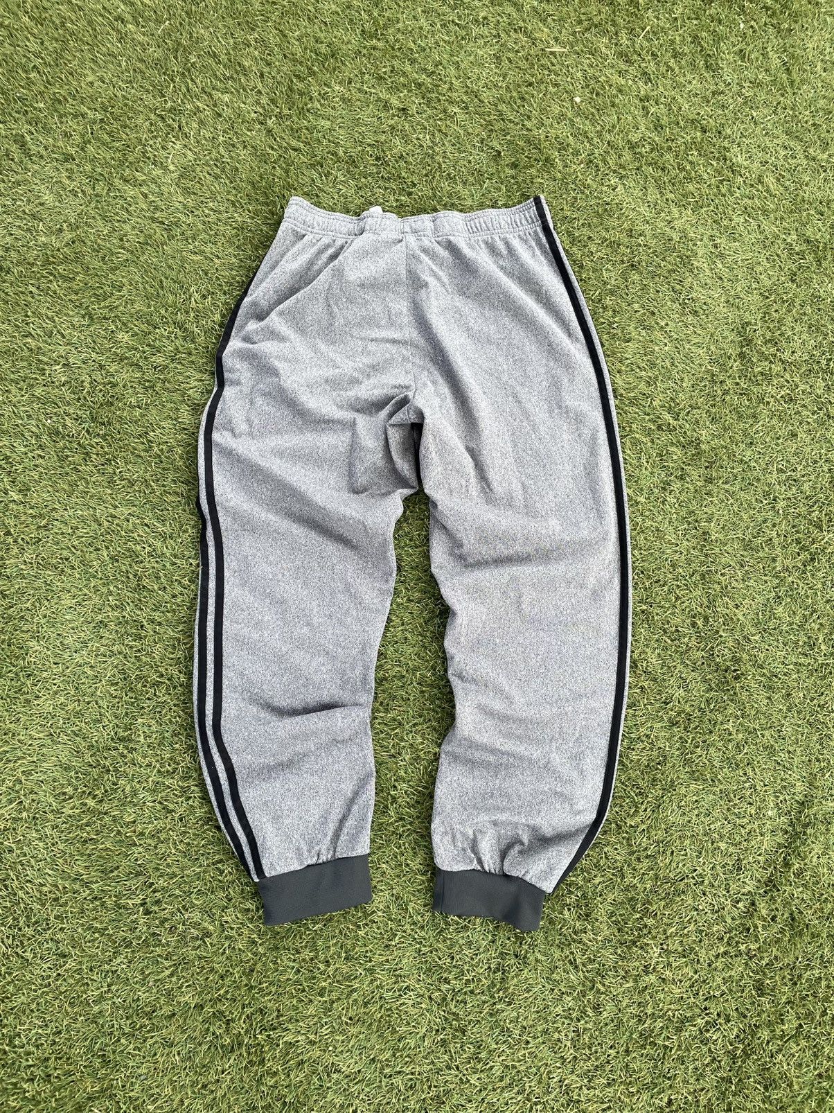 Adidas ADIDAS Womens Tracksuit Joggers us medium Grey Cotton Size 22" - 6 Thumbnail
