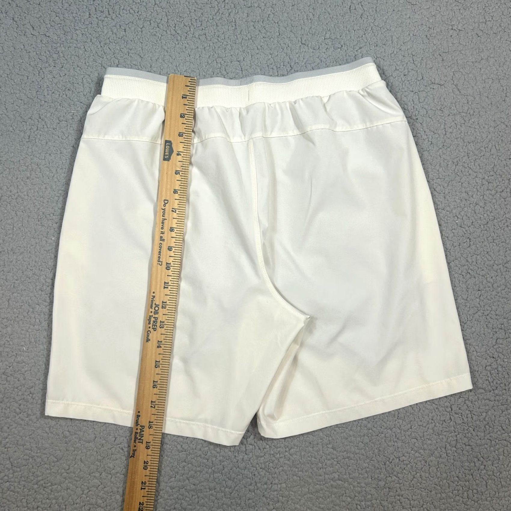 Fabletics Fabletics Shorts Men Large White Performance Workout Gym Athletic Lined Size US 32 / EU 48 - 4 Thumbnail