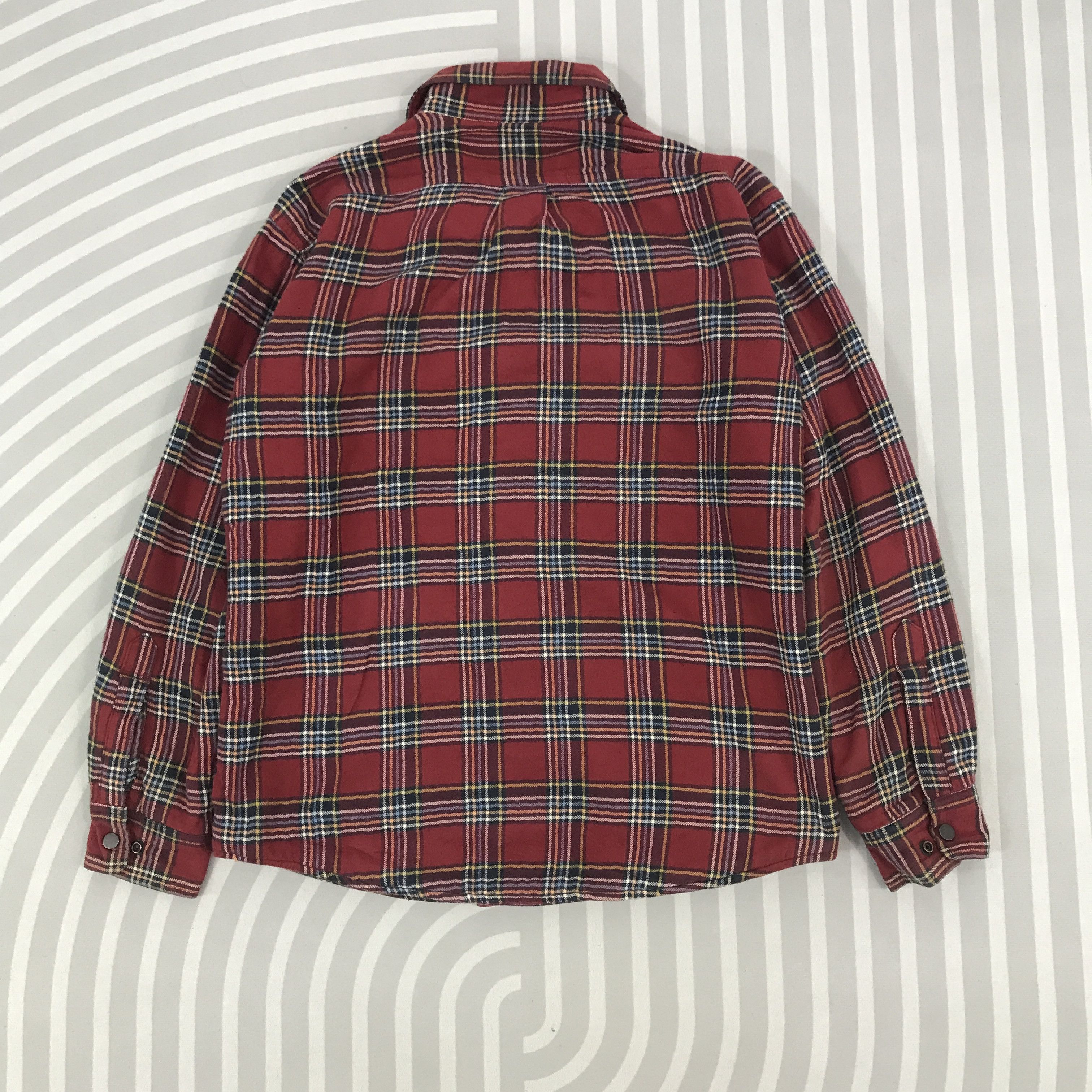 Lands' End × Vintage Vintage Lands end Flannel Snap Button jacket Size US M / EU 48-50 / 2 - 3 Thumbnail