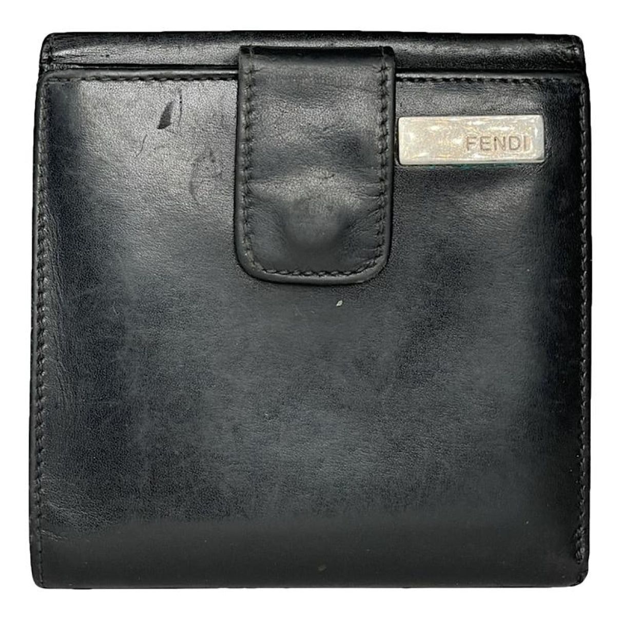 Fendi Black Leather Wallet Size ONE SIZE - 1 Thumbnail