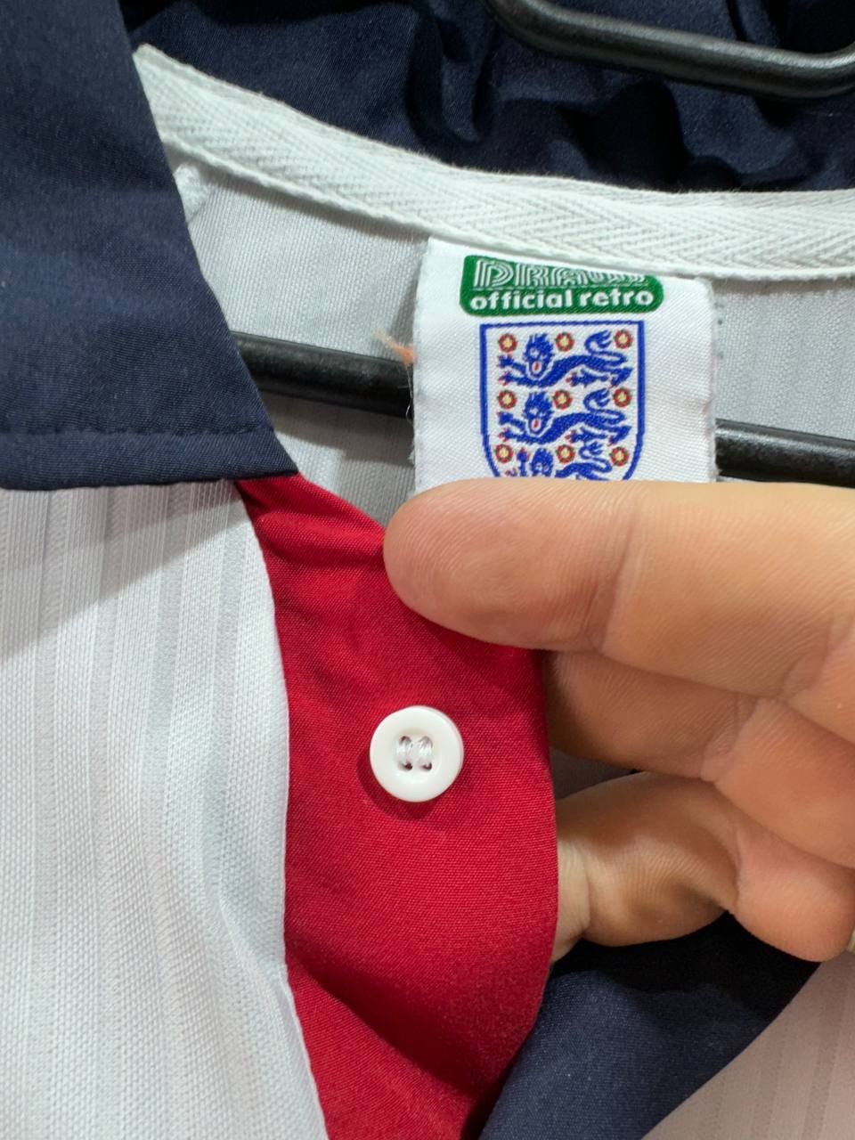 Vintage Score Draw England Home Owen 20 Retro Shirt World Cup 1998 Size US XL / EU 56 / 4 - 6 Thumbnail