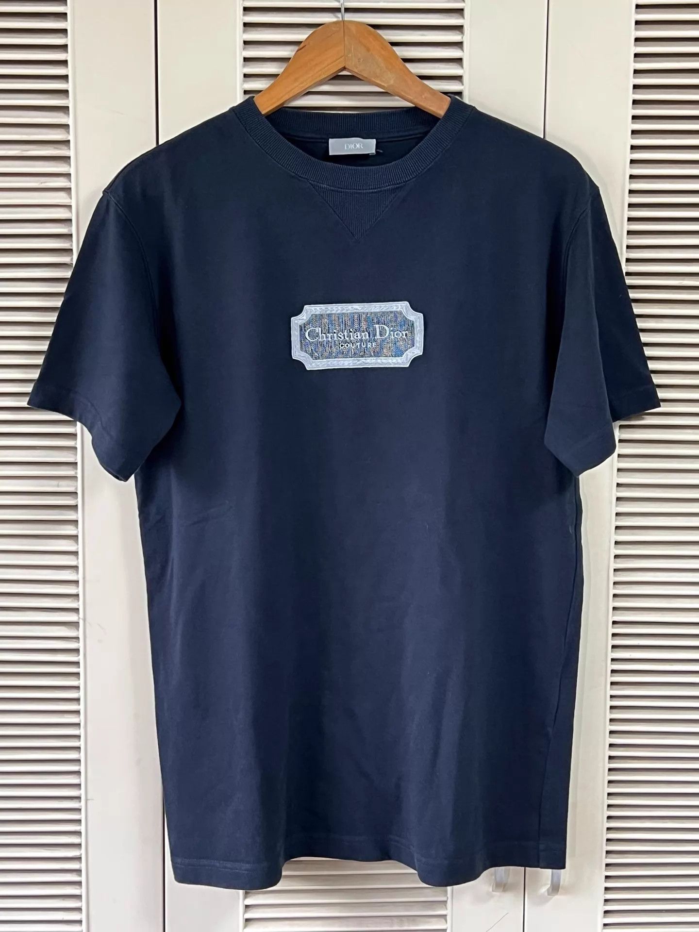 Dior Dior XS CD Couture Embroidered Chest T-shirt Italy Size XS / US 0-2 / IT 36-38 - 1 Thumbnail